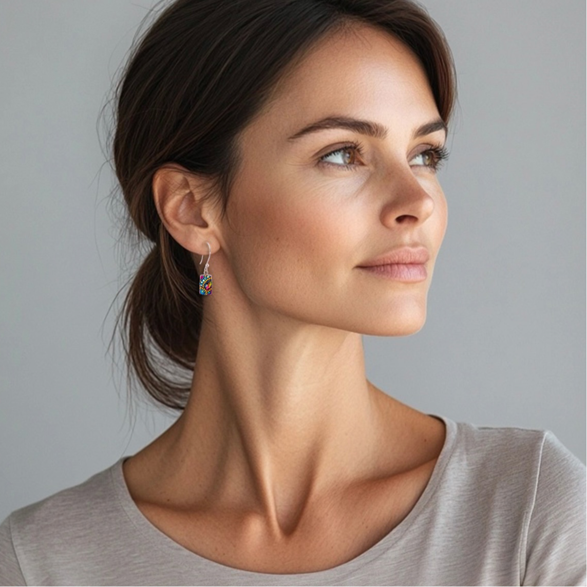 Petite Sparkle Streak Earrings (Litmus)