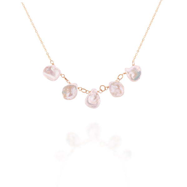 Keshi Pearl Collar (Gold-Filled)