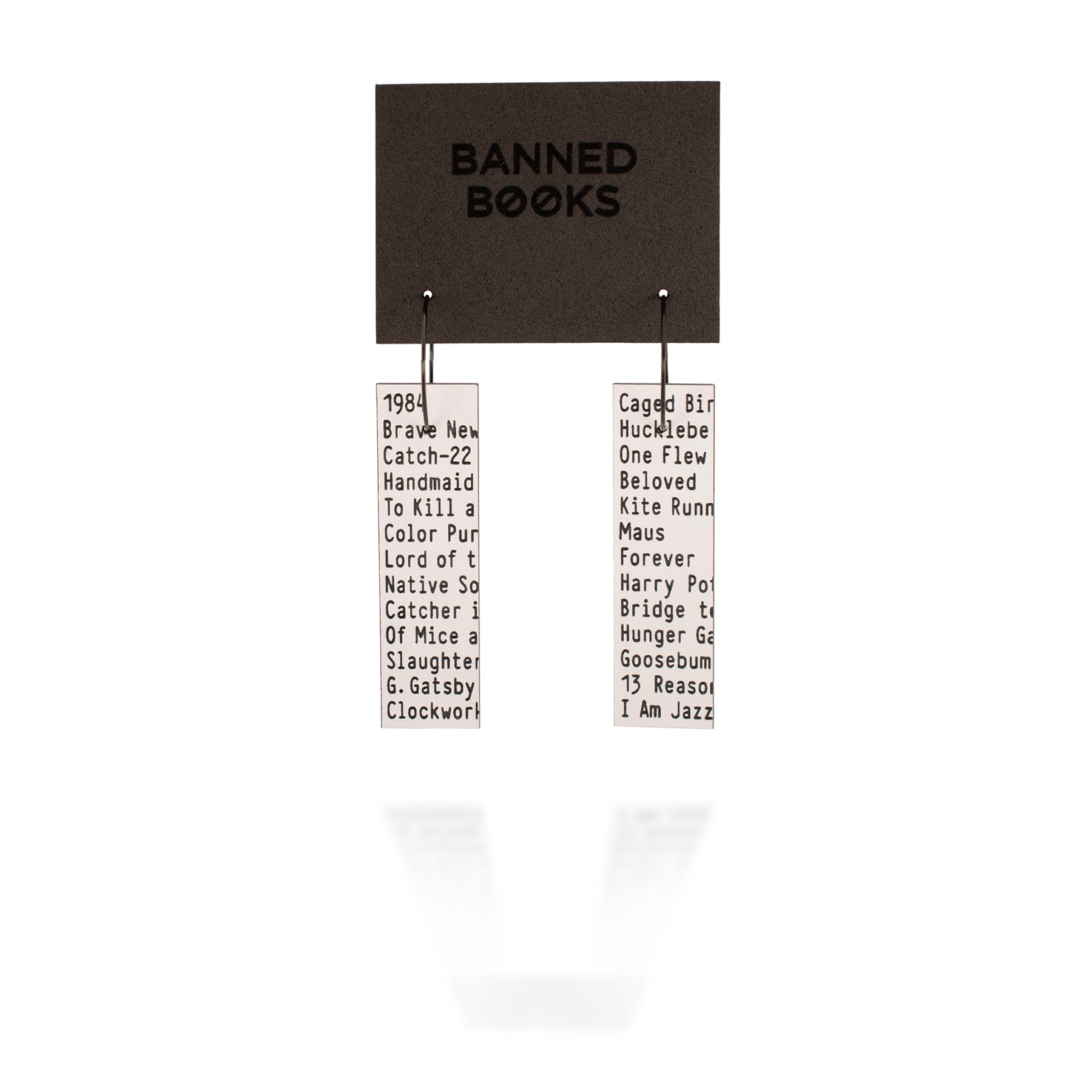 Banned Books Hoop Earrings ♻️