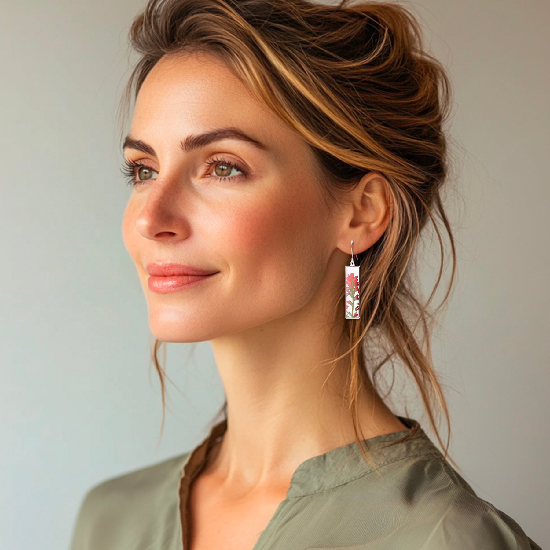 Indian Paintbrush Earrings