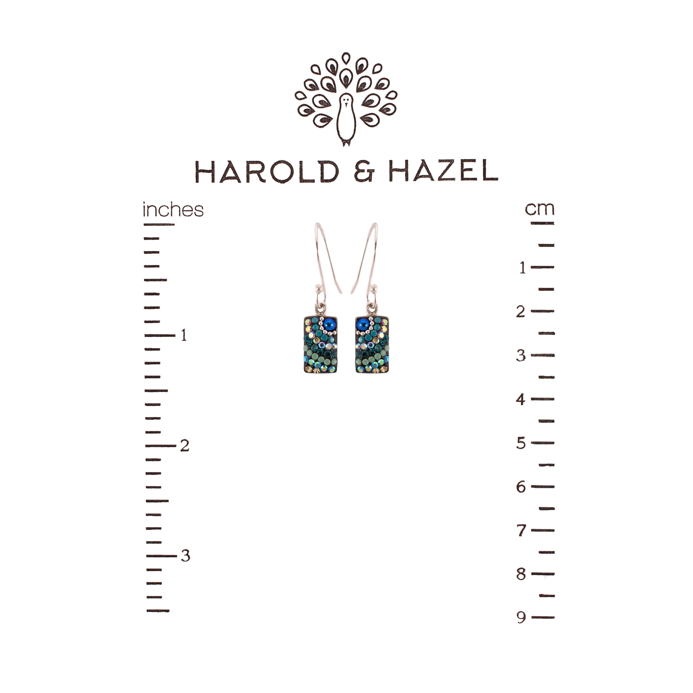 Petite Sparkle Streak Earrings (Sky)