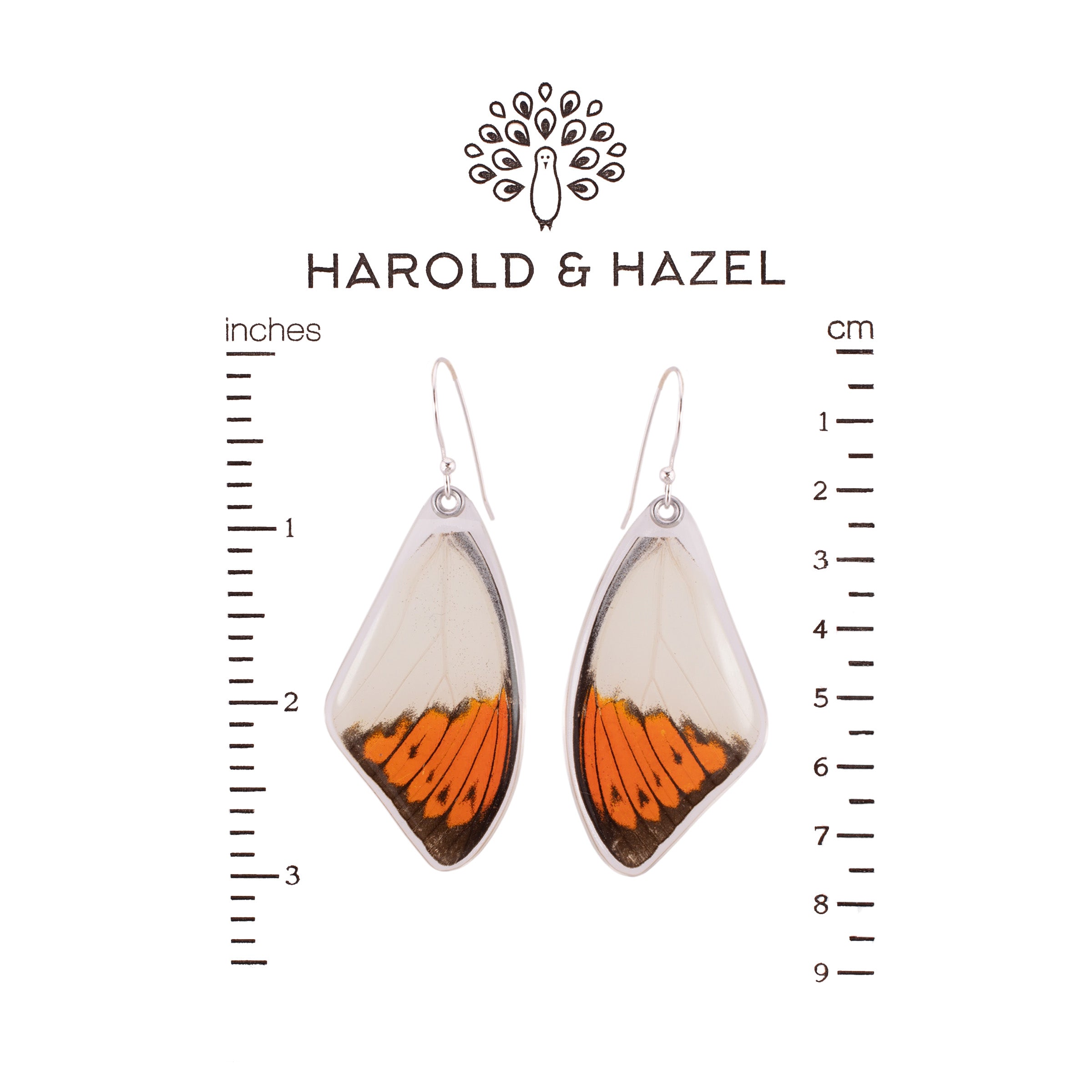 Great Orange Tip Butterfly Earrings