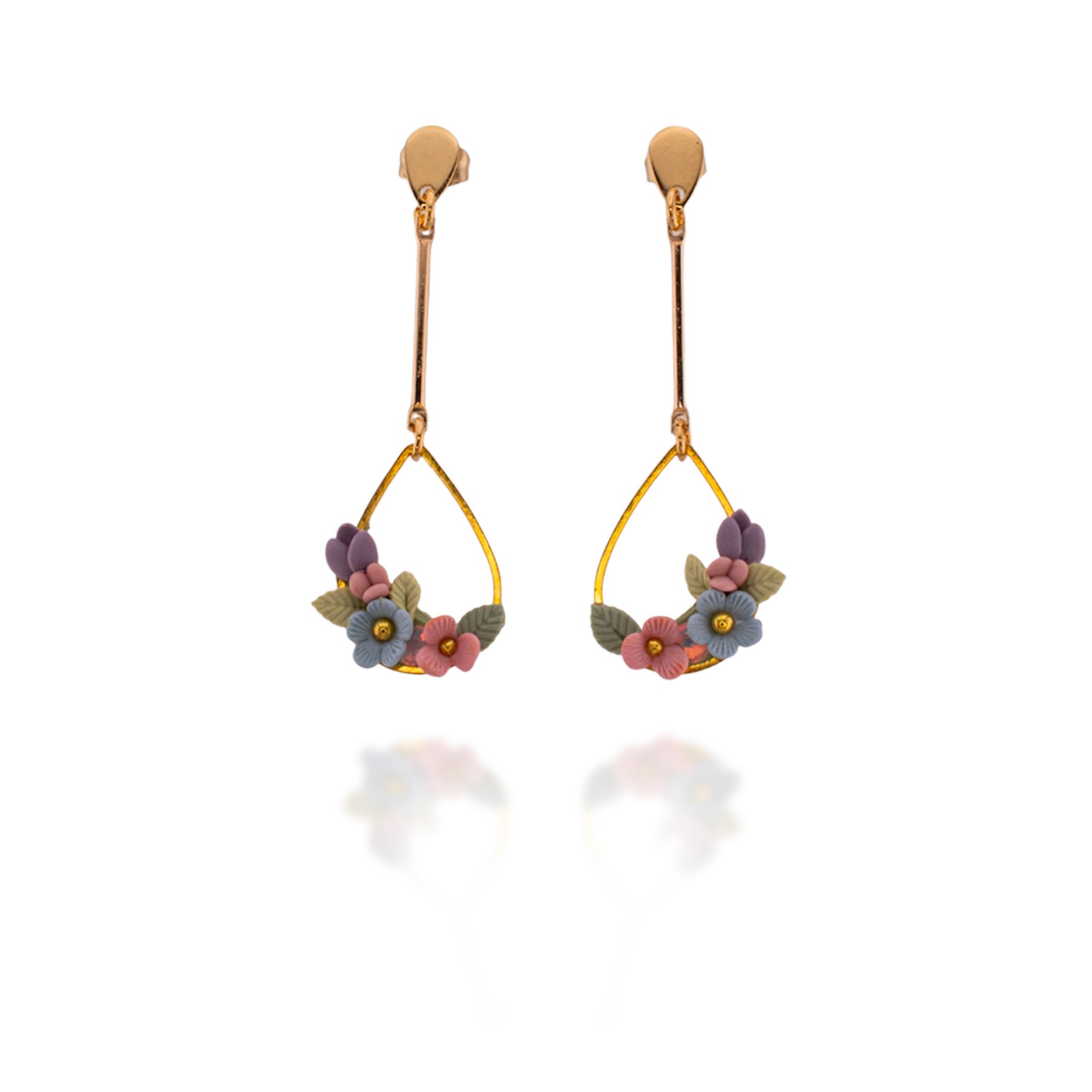 Spring Bouquet Drop Earrings