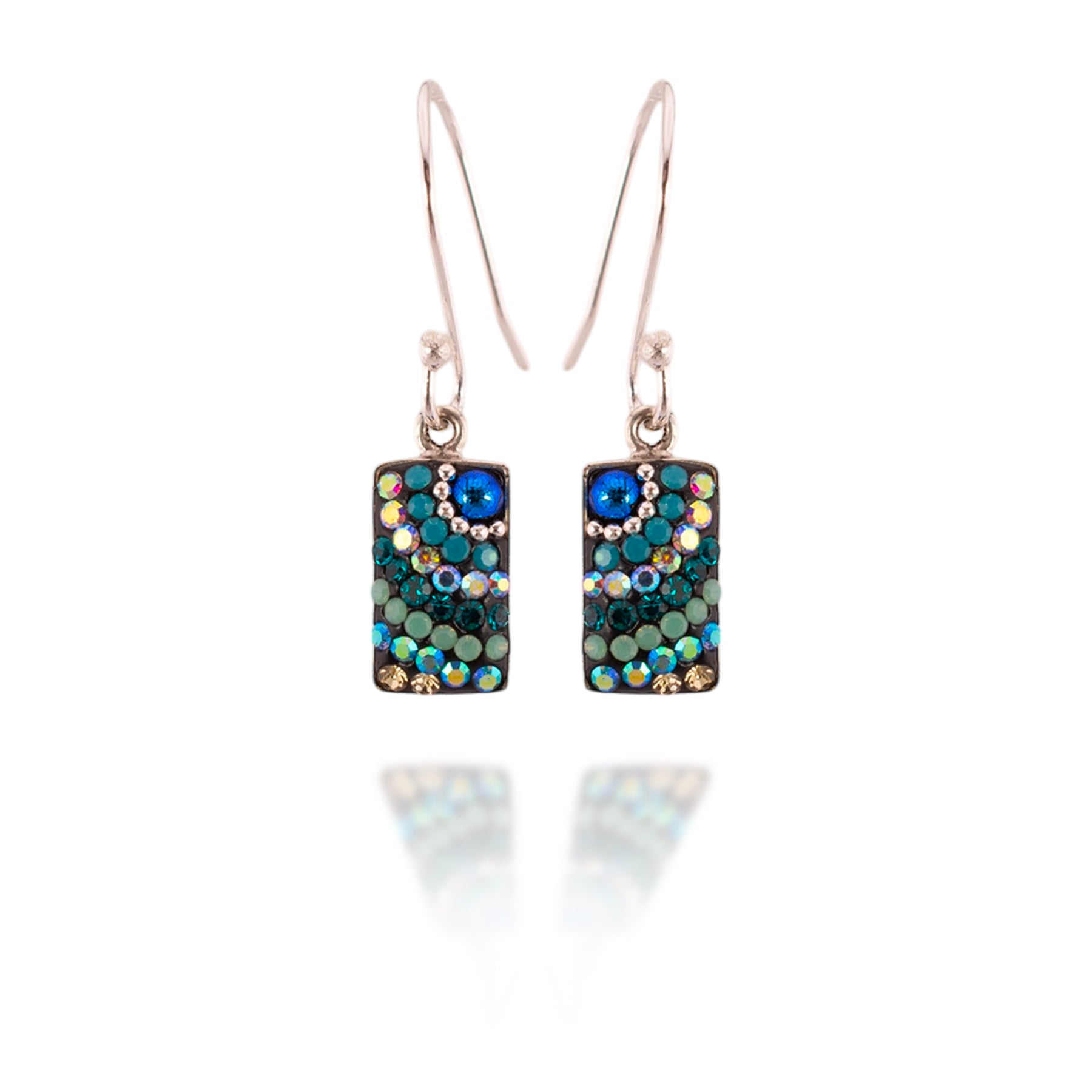 Petite Sparkle Streak Earrings (Sky)