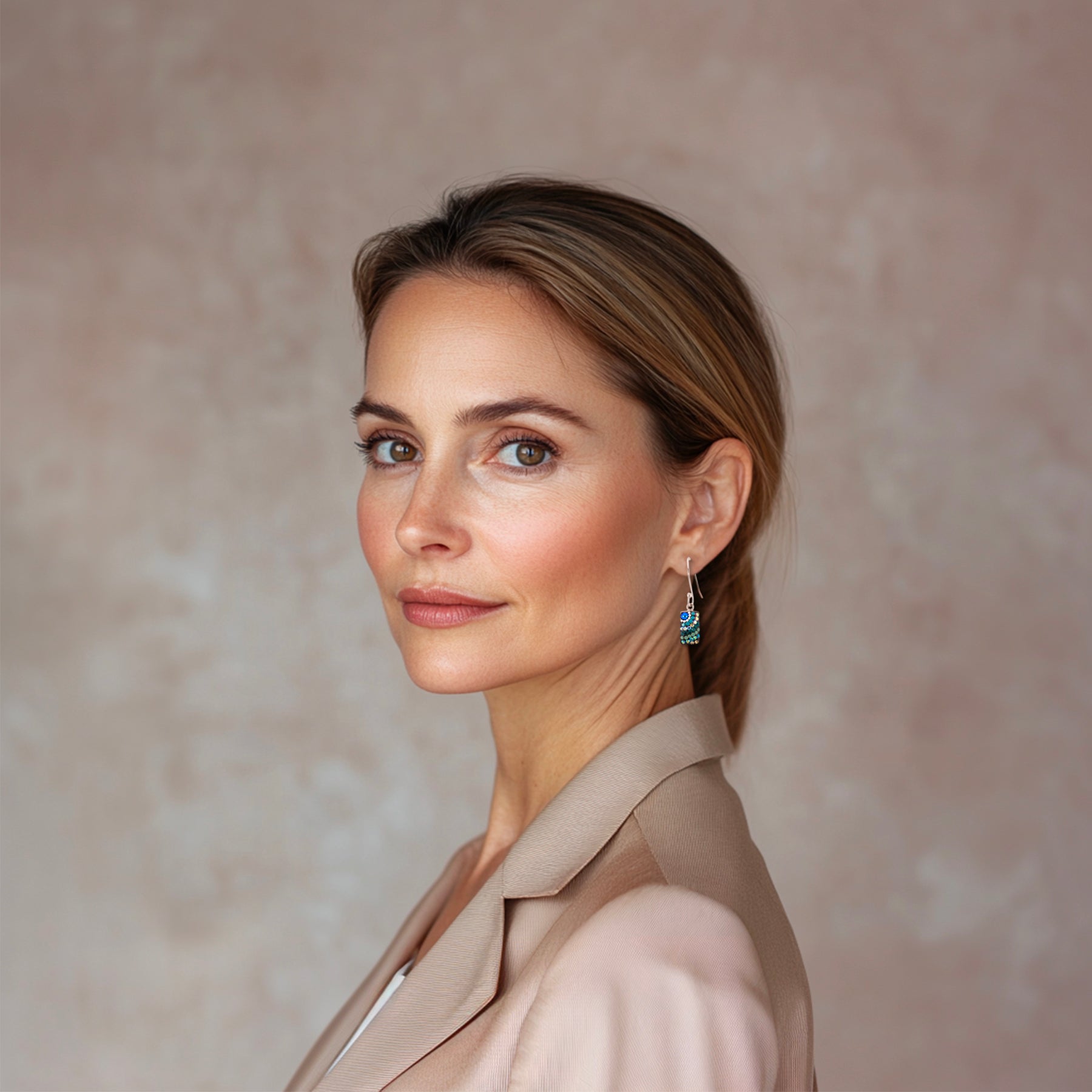 Petite Sparkle Streak Earrings (Sky)