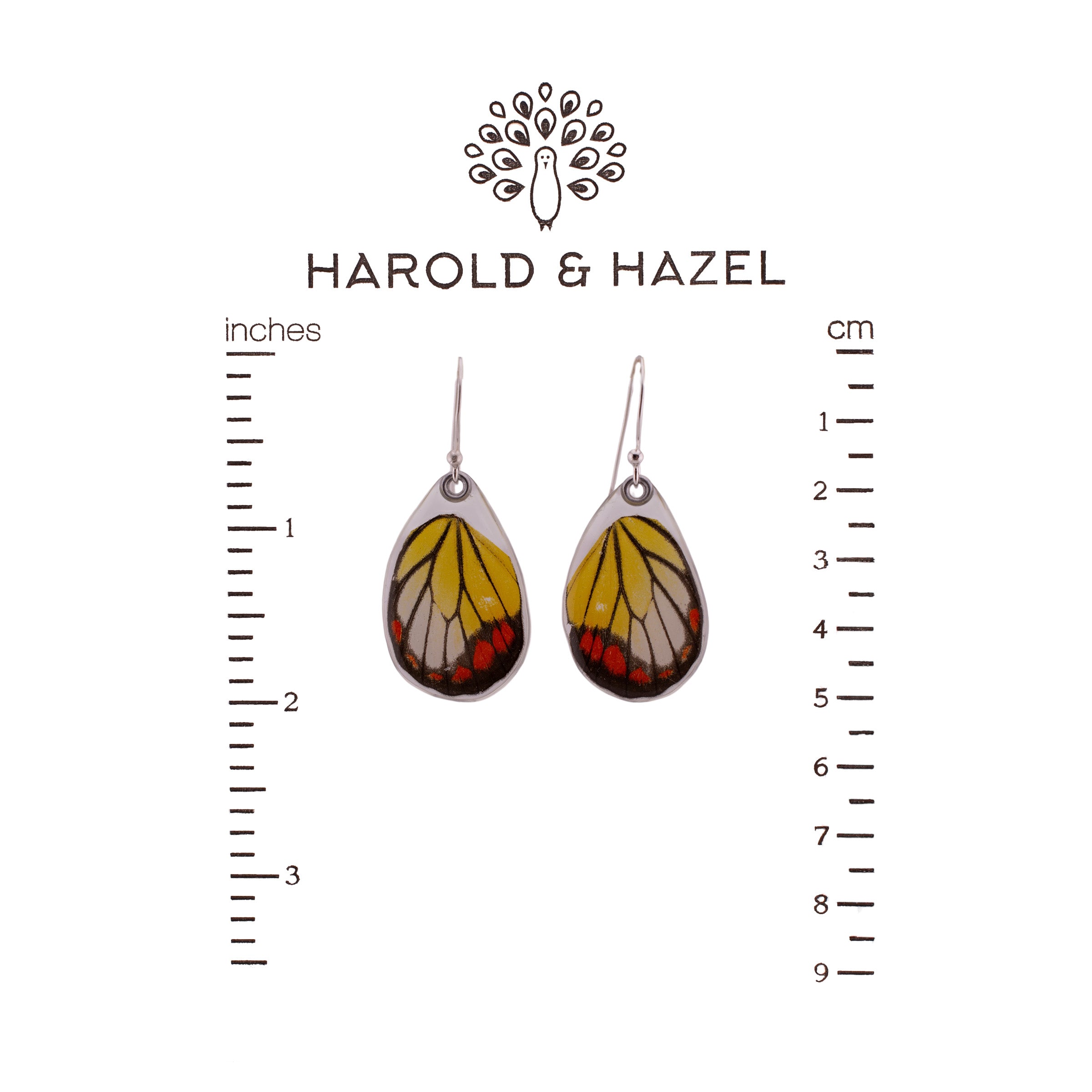 Painted Jezebel Butterfly Earrings