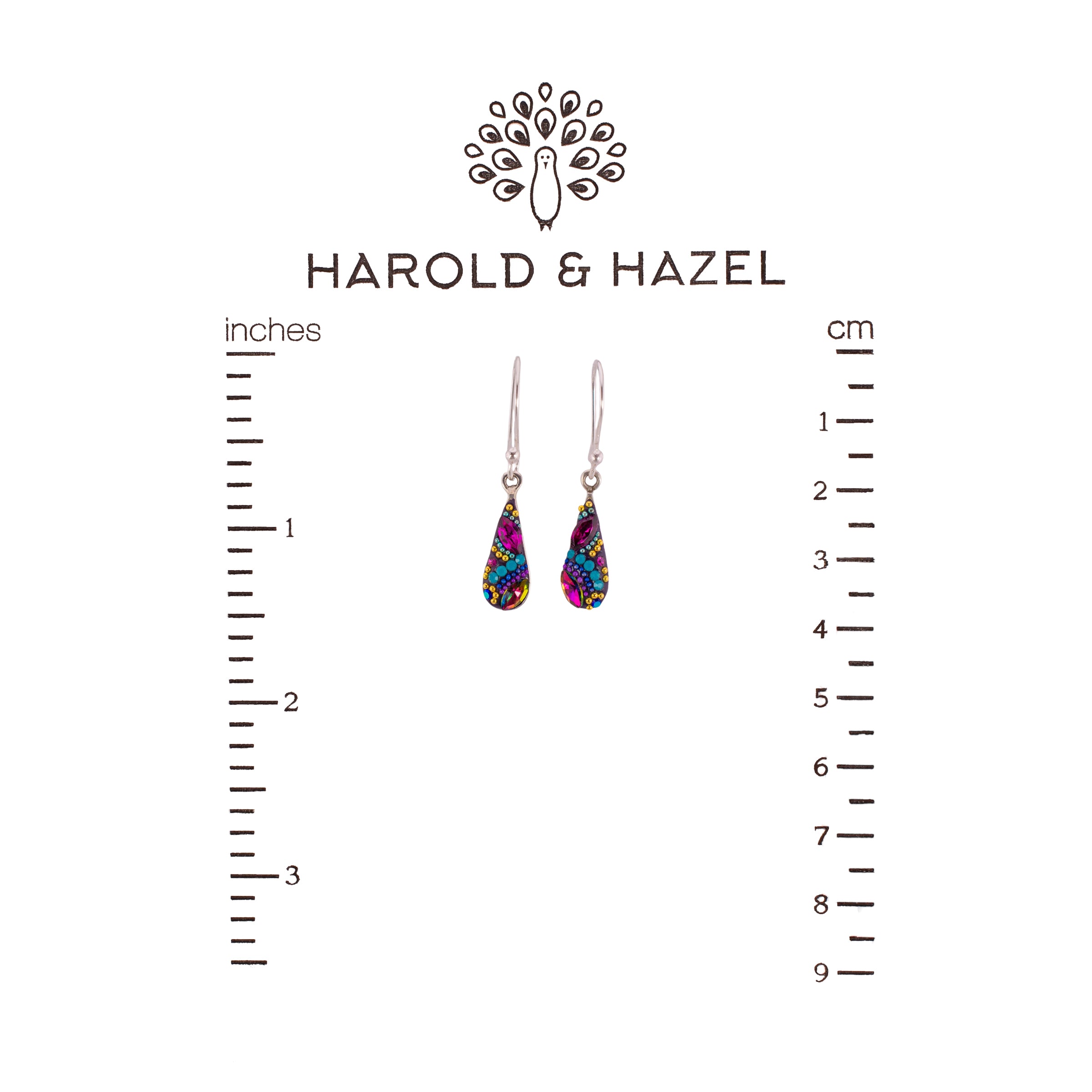 Petite Fairy Teardrop Earrings (Litmus)