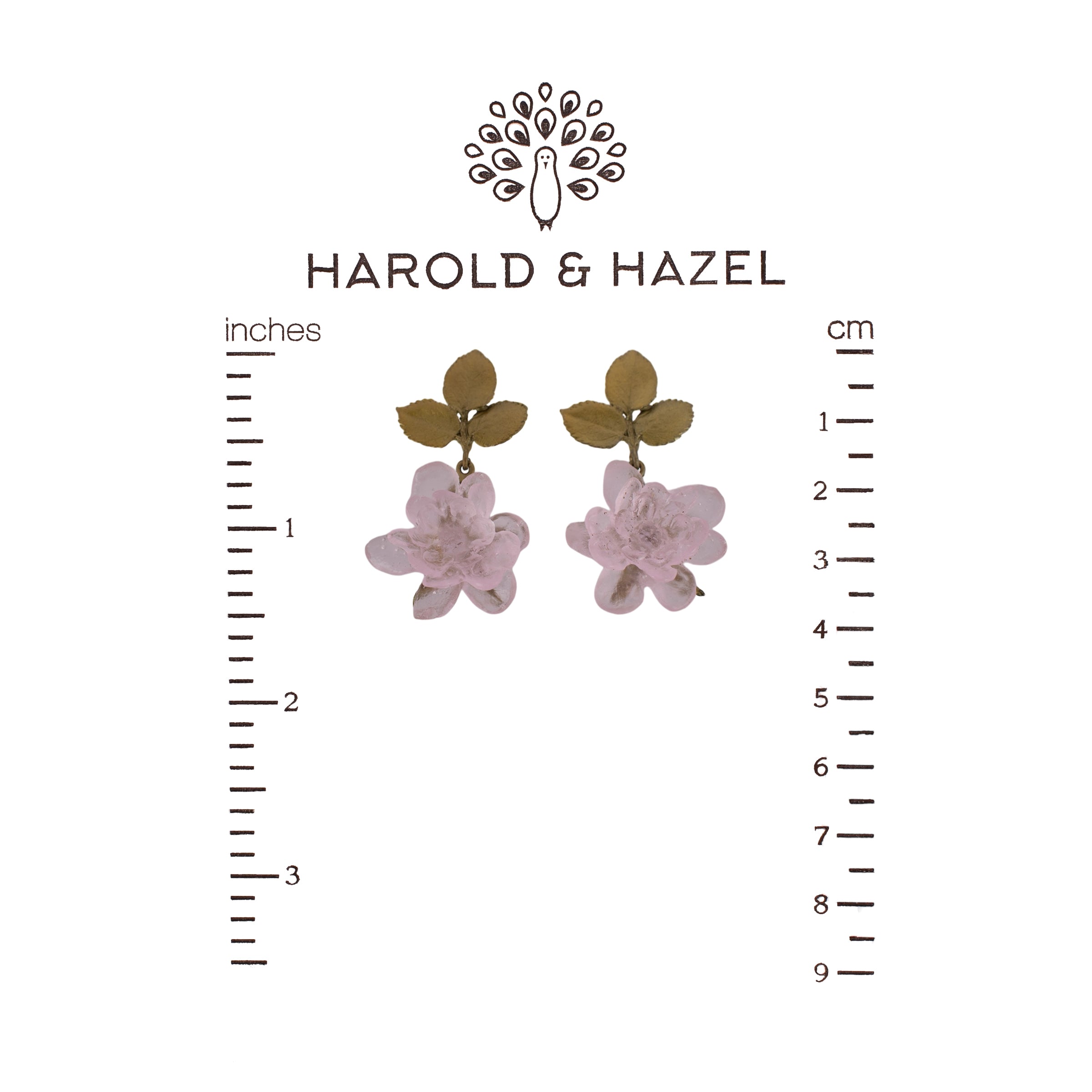 Blushing Rose Post Drop Earrings (Final Sale)