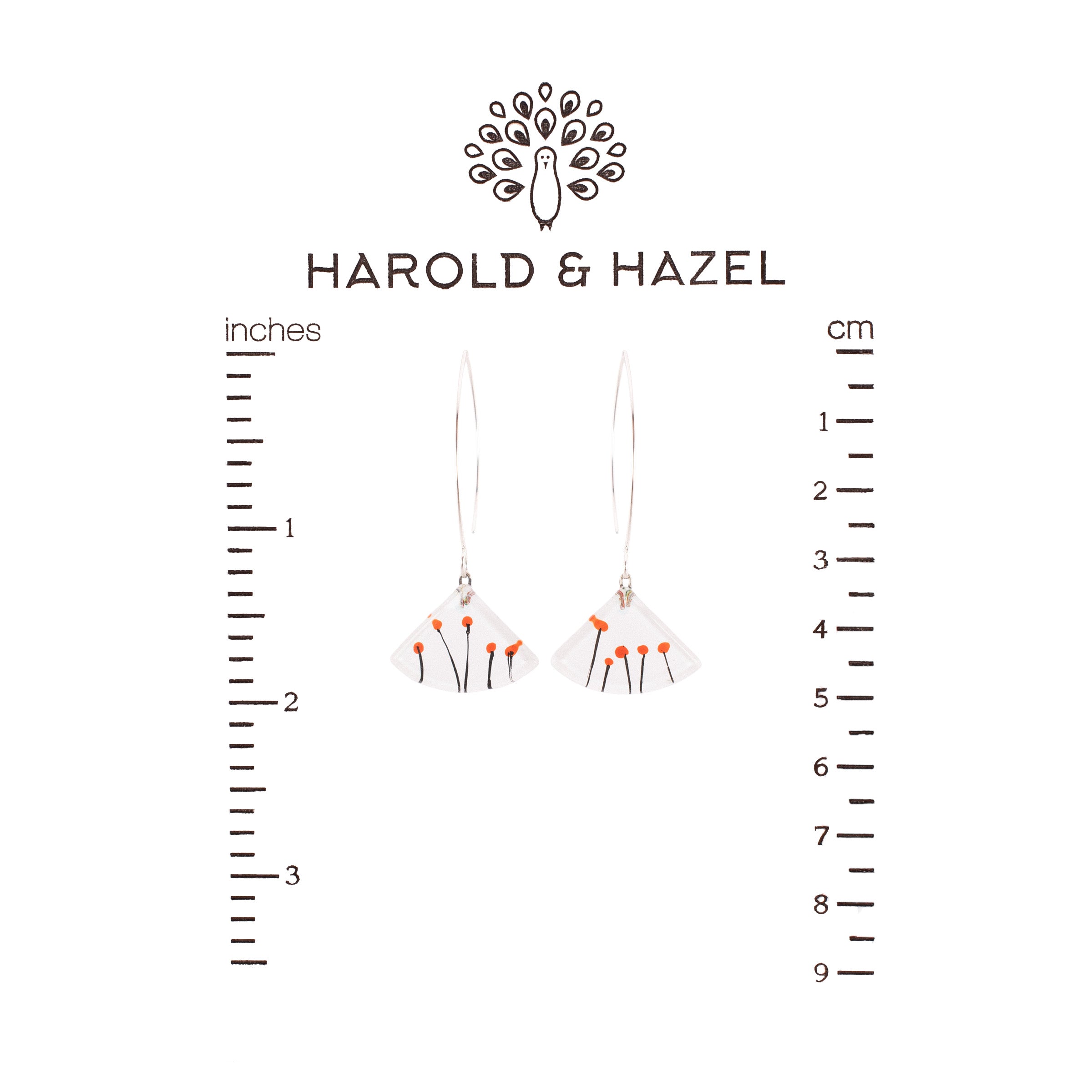 Poppy Dance Fan Earrings