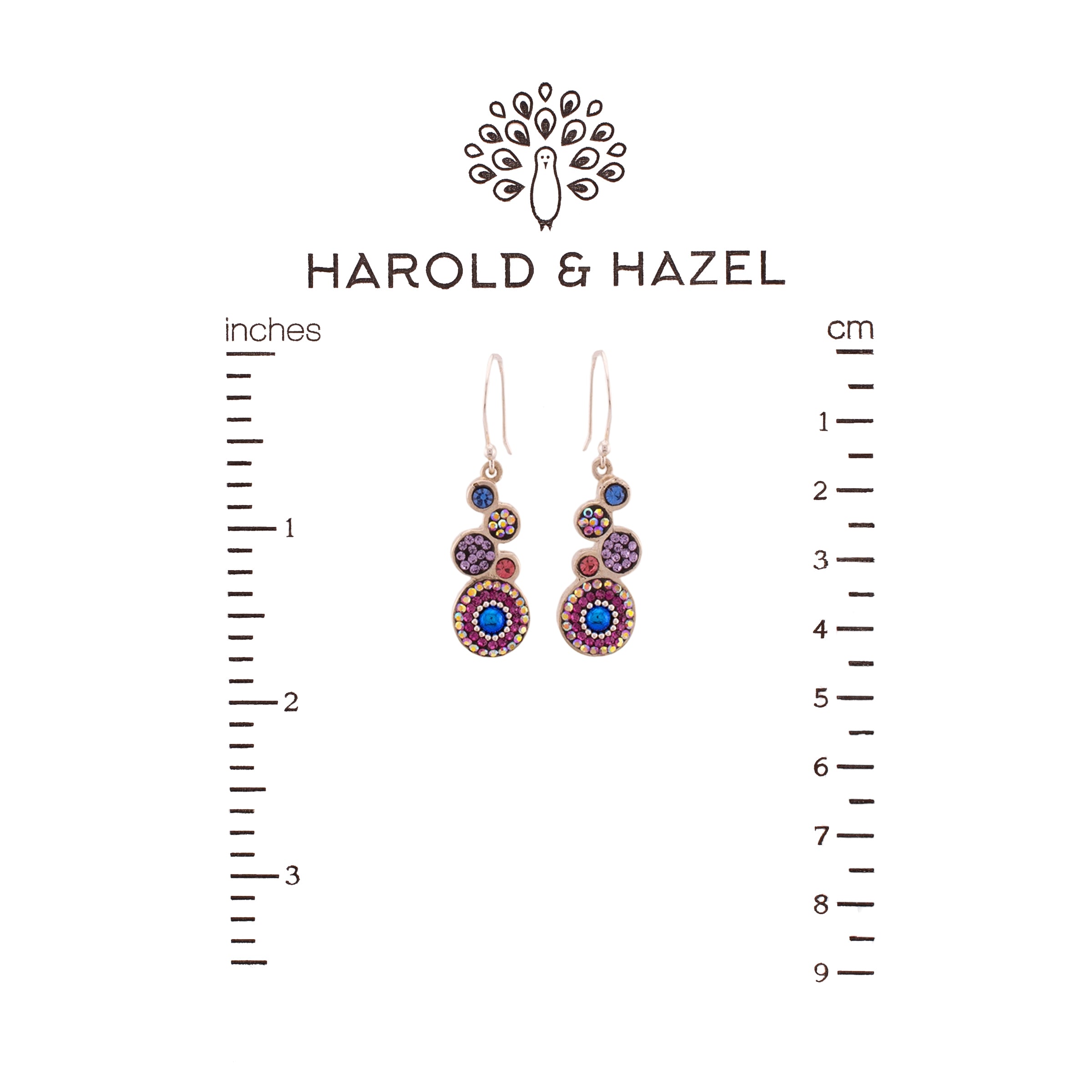 Bold Stacked Circles Earrings (Bugambilia)