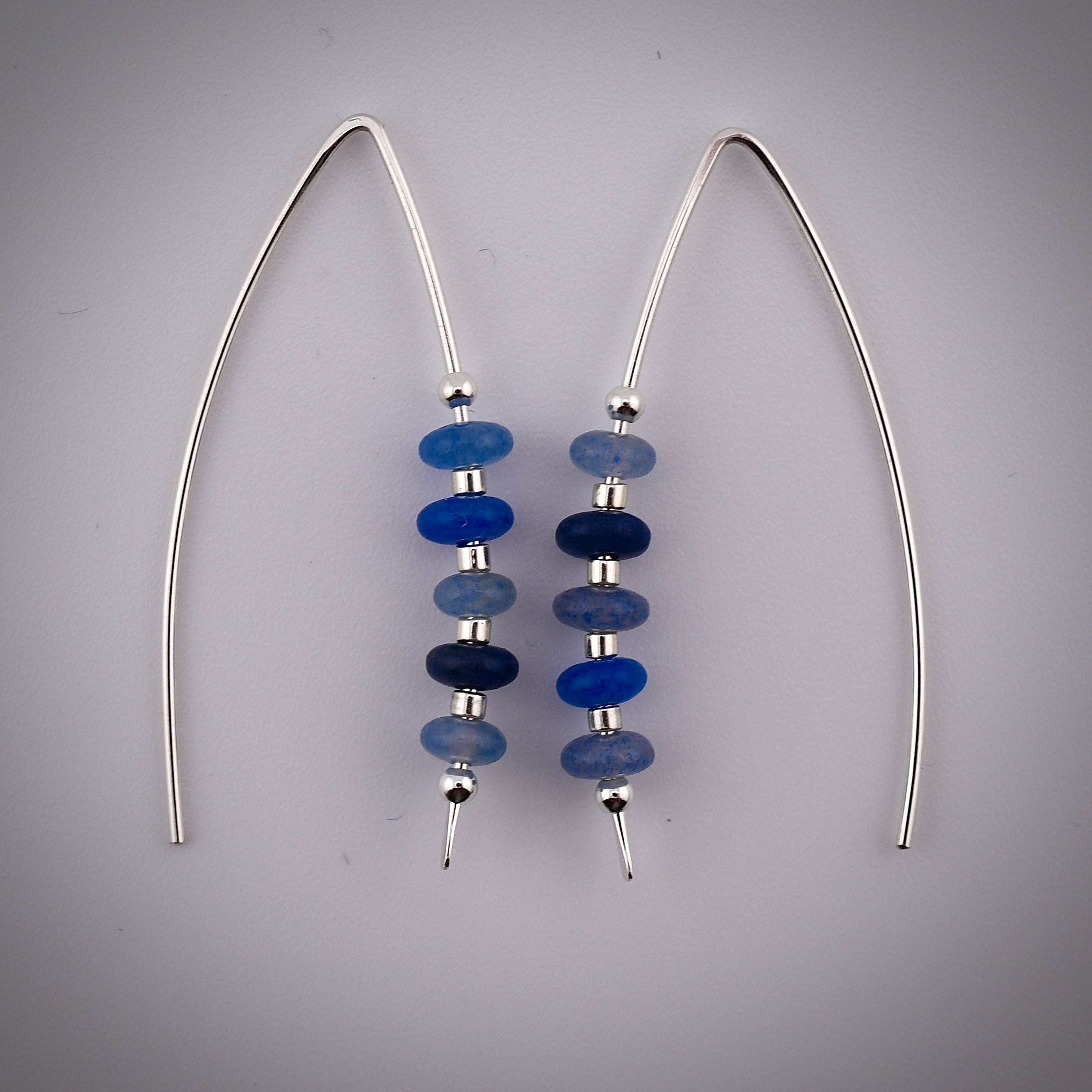 Blue Jeans Threader Earrings Bijou by SAM Harold & Hazel