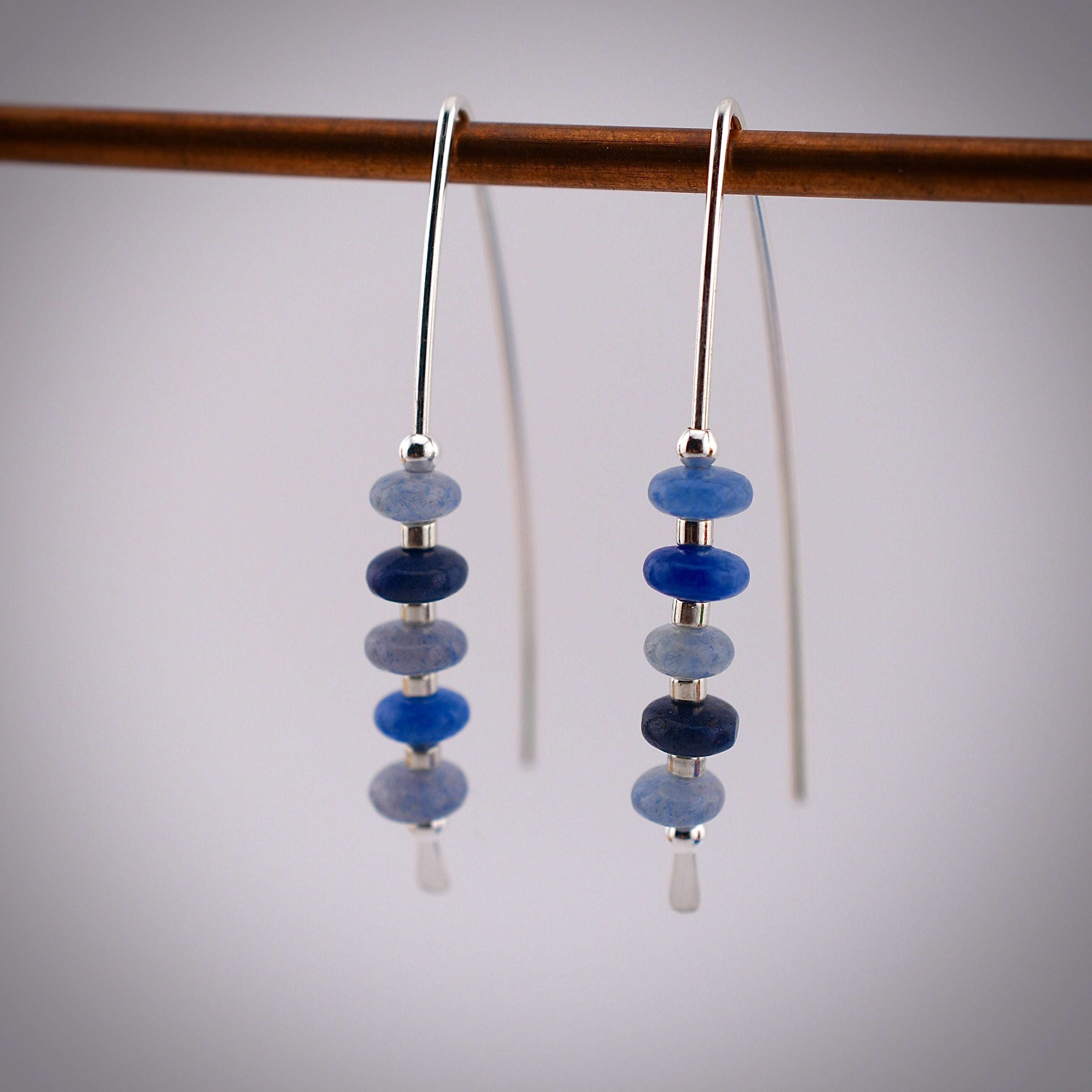 Blue Jeans Threader Earrings Bijou by SAM Harold & Hazel