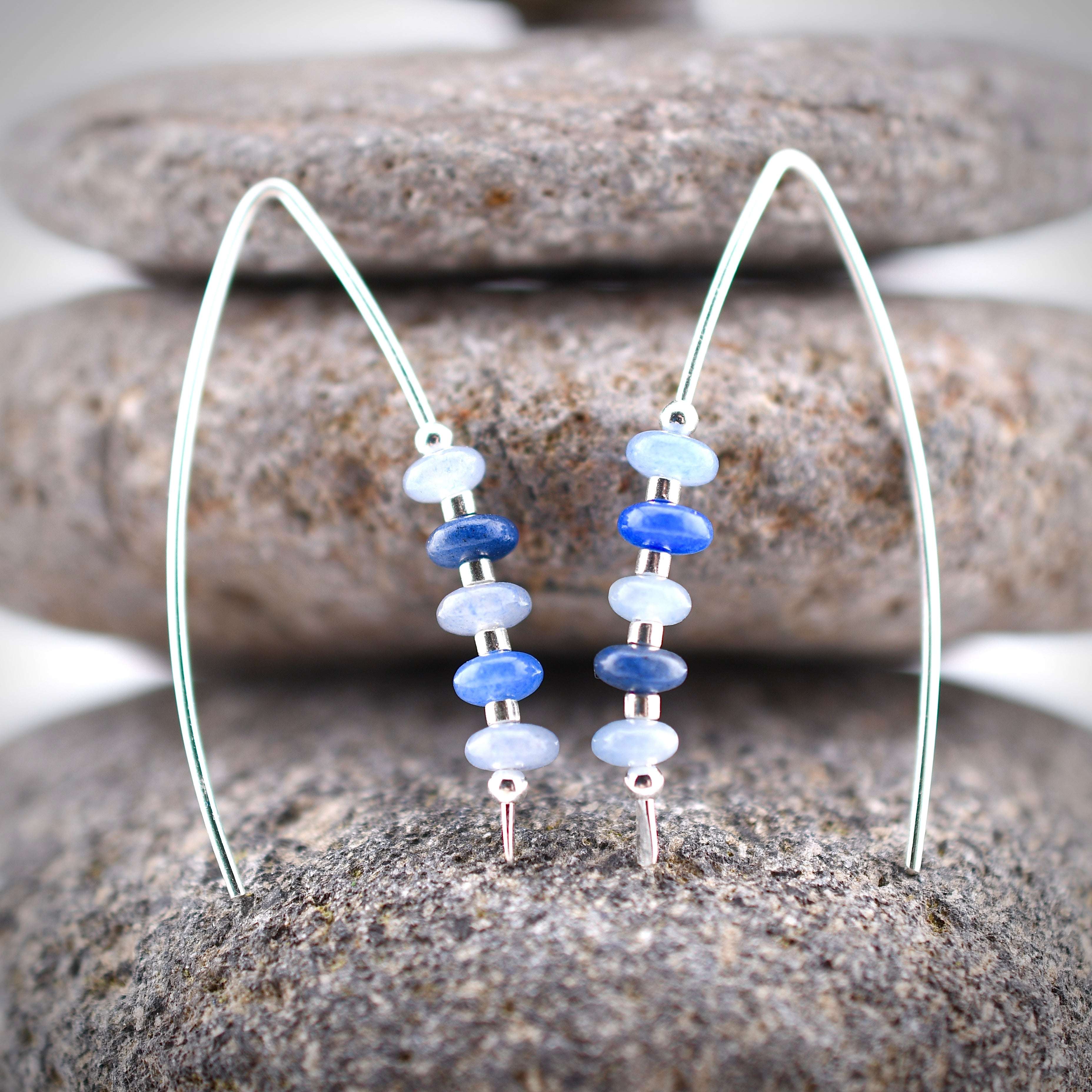 Blue Jeans Threader Earrings Bijou by SAM Harold & Hazel