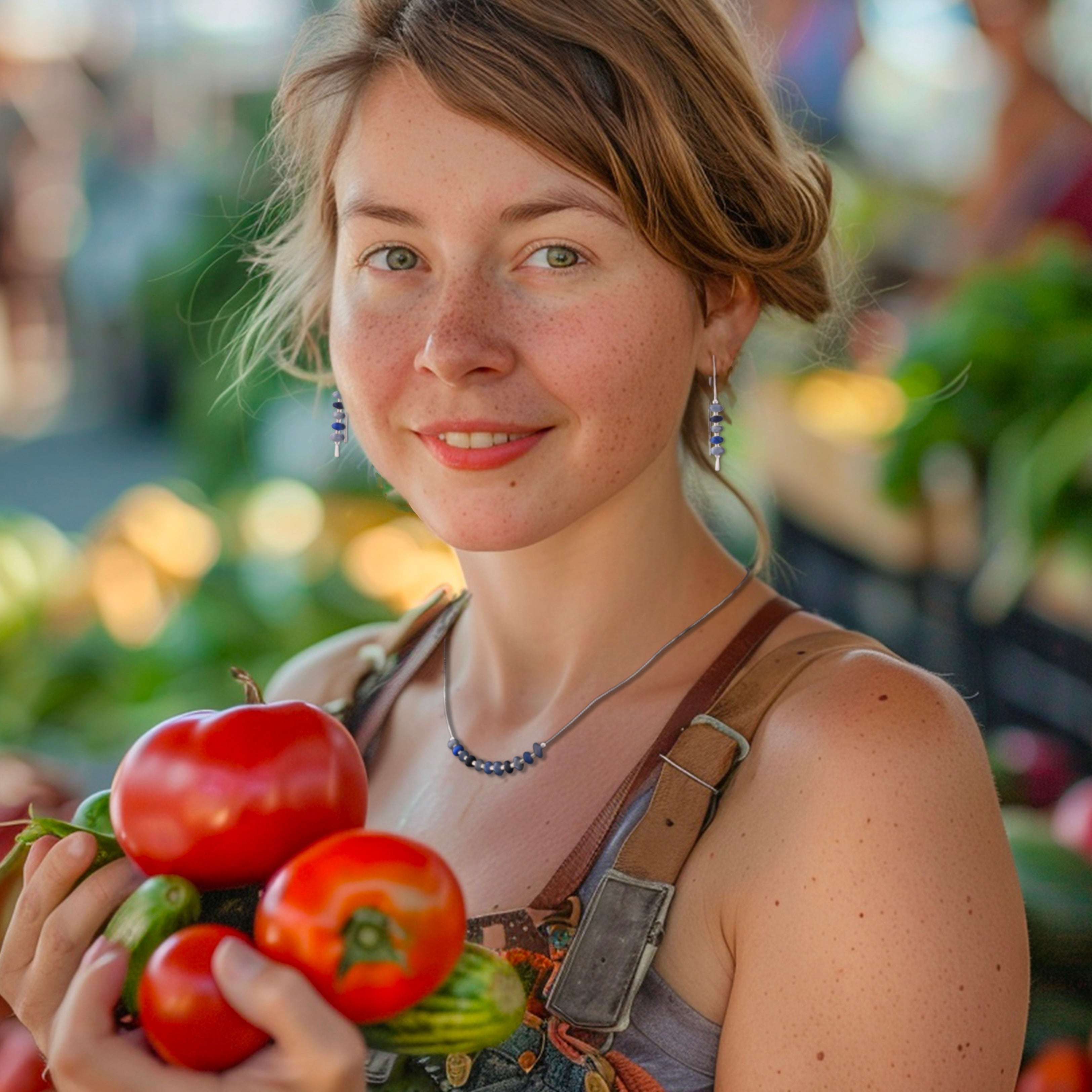 Blue Jeans Threader Earrings Bijou by SAM Harold & Hazel
