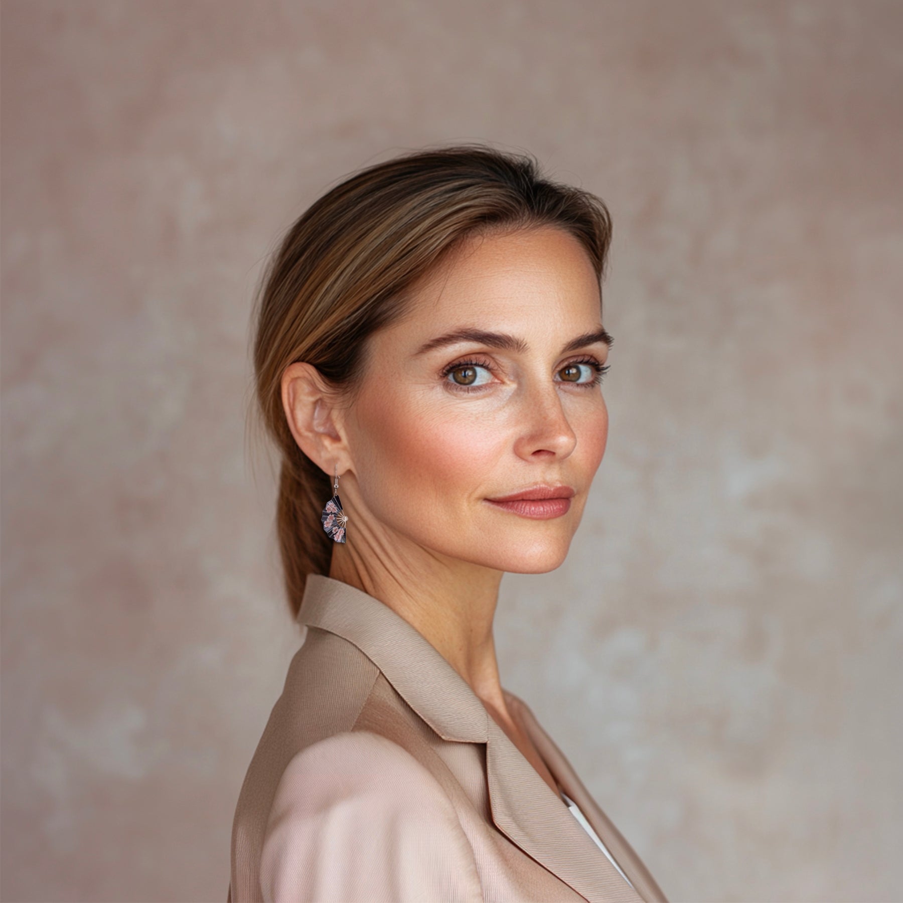 Hiroshige Blossom Fan Earrings