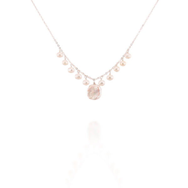 Seabreeze Pearl Necklace (Sterling Silver)