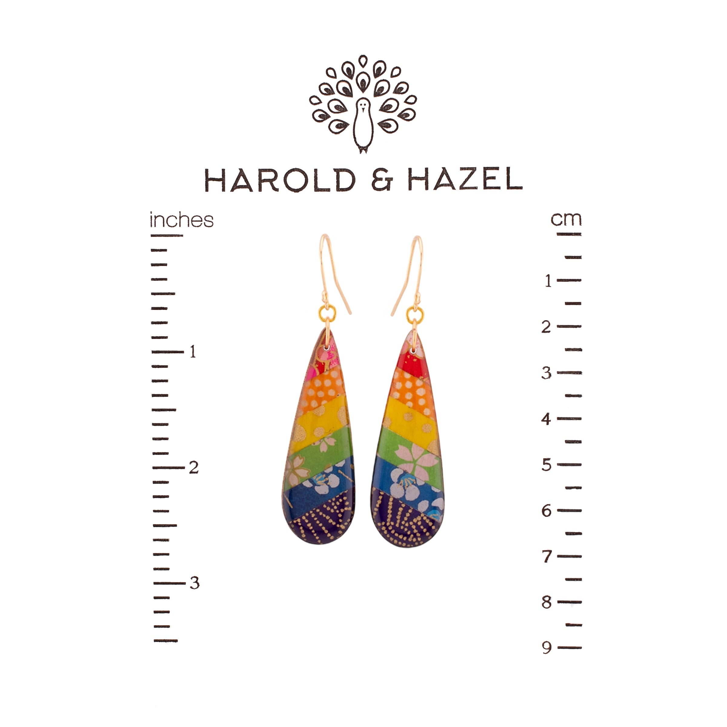 Rainbow Collage Earrings