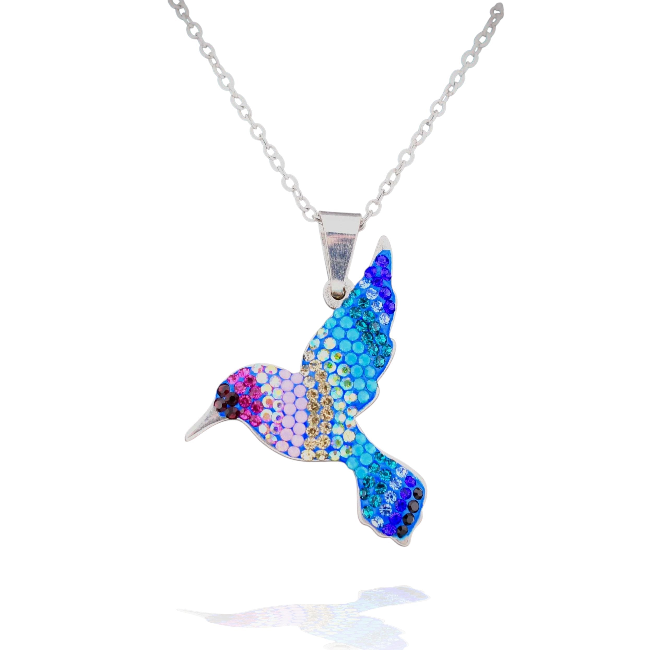 Hummingbird Necklace (Aurora) Mosaico Jewels Harold & Hazel