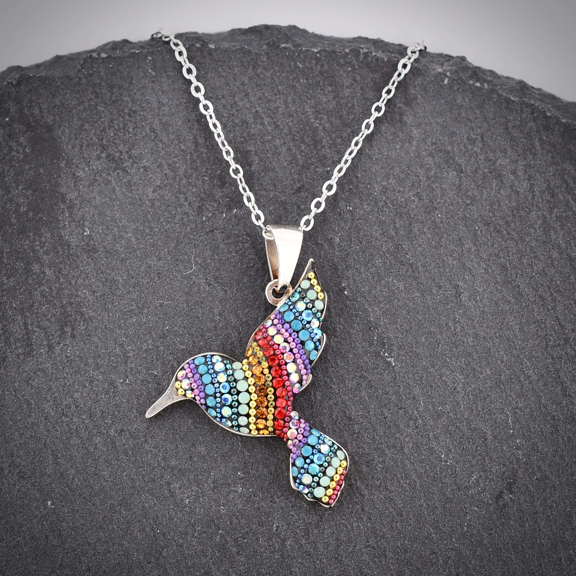Hummingbird Necklace (Kaleidescope) Mosaico Jewels Harold & Hazel