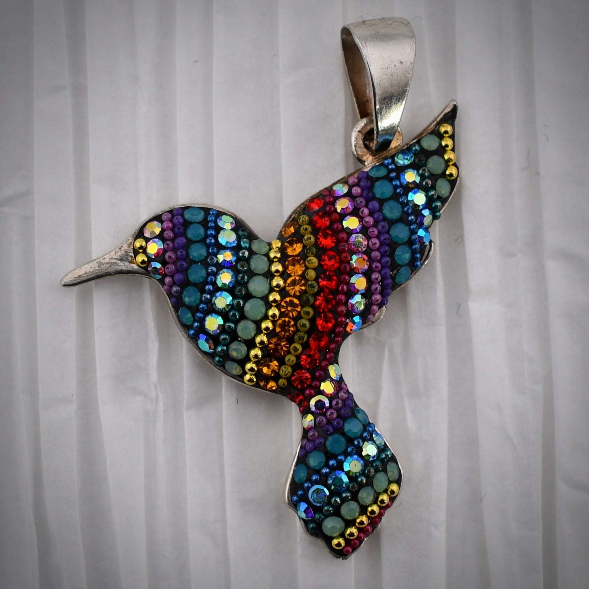 Hummingbird Necklace (Kaleidescope) Mosaico Jewels Harold & Hazel