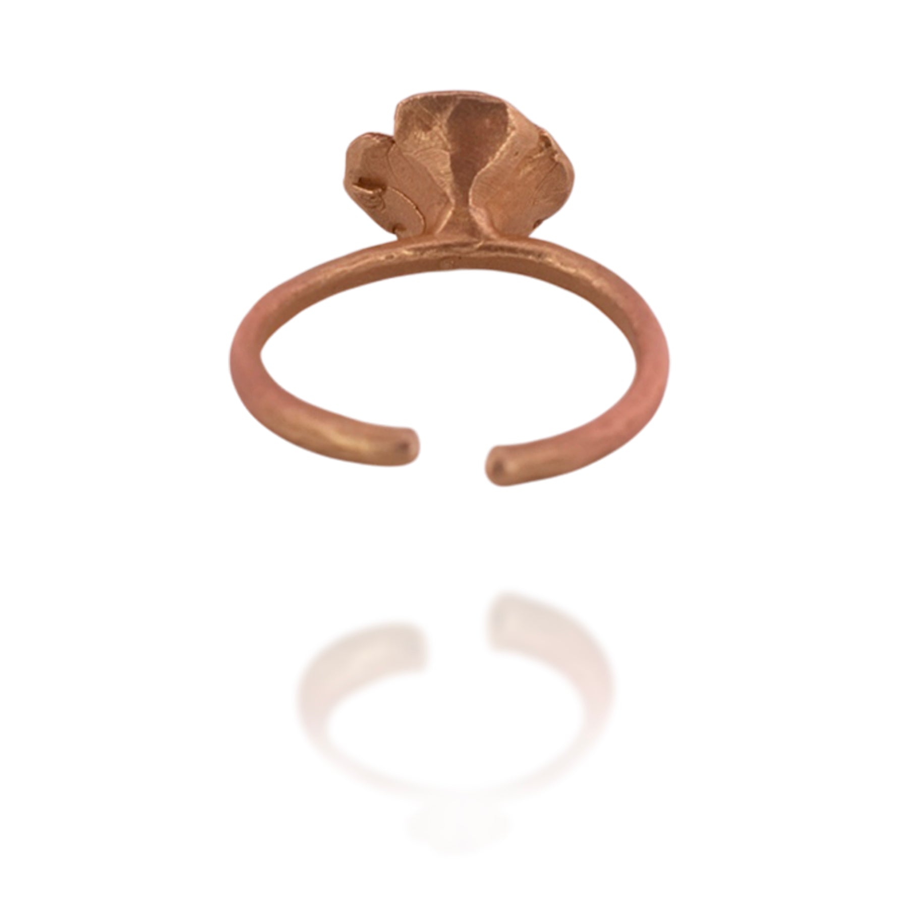 California Poppy Adjustable Ring