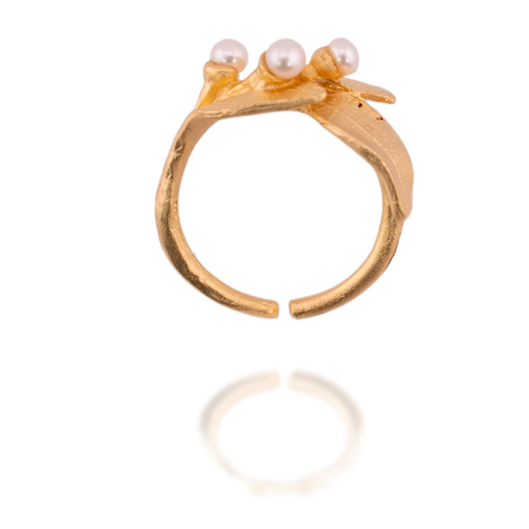 Bay Laurel Pearl Adjustable Ring (Final Sale)