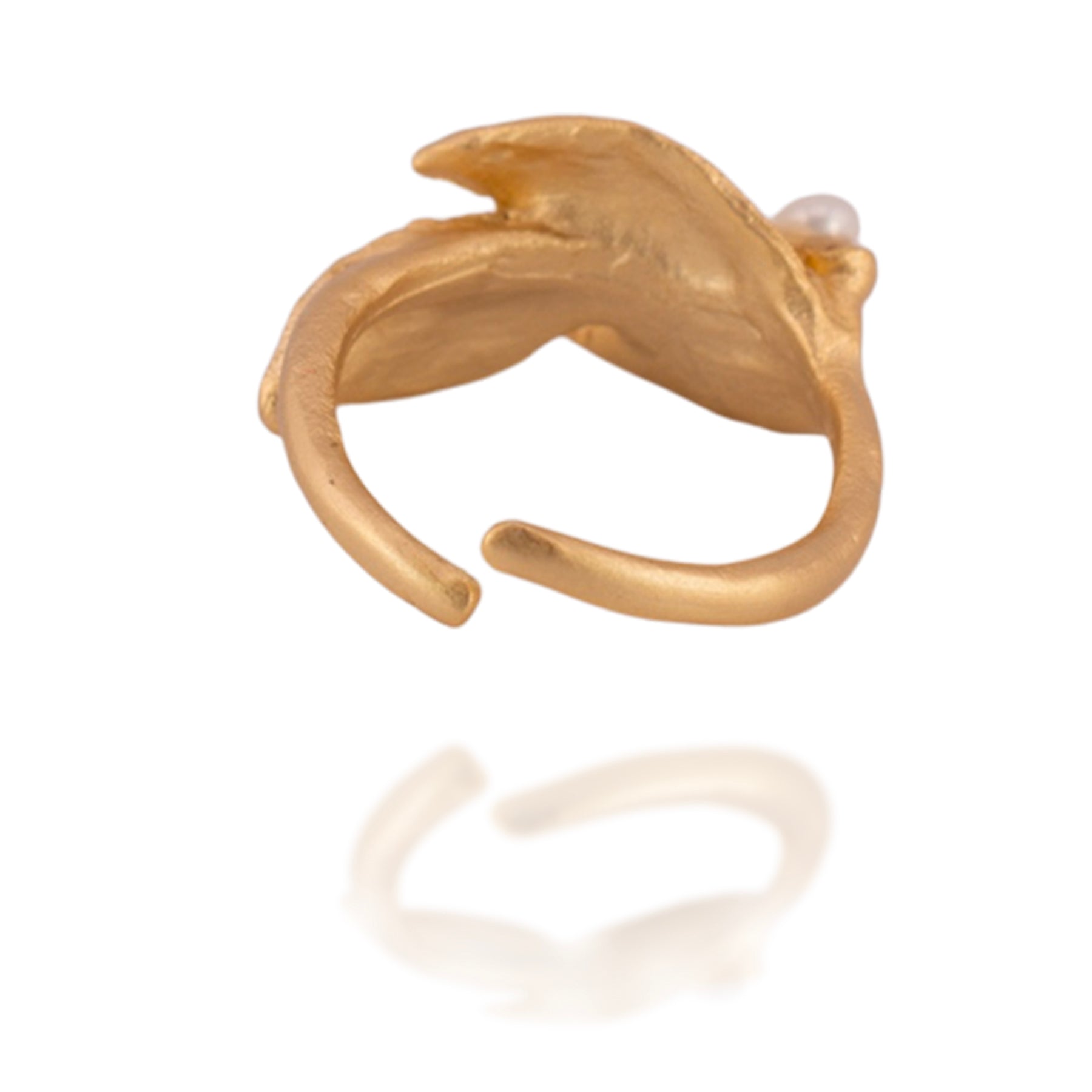 Bay Laurel Pearl Adjustable Ring