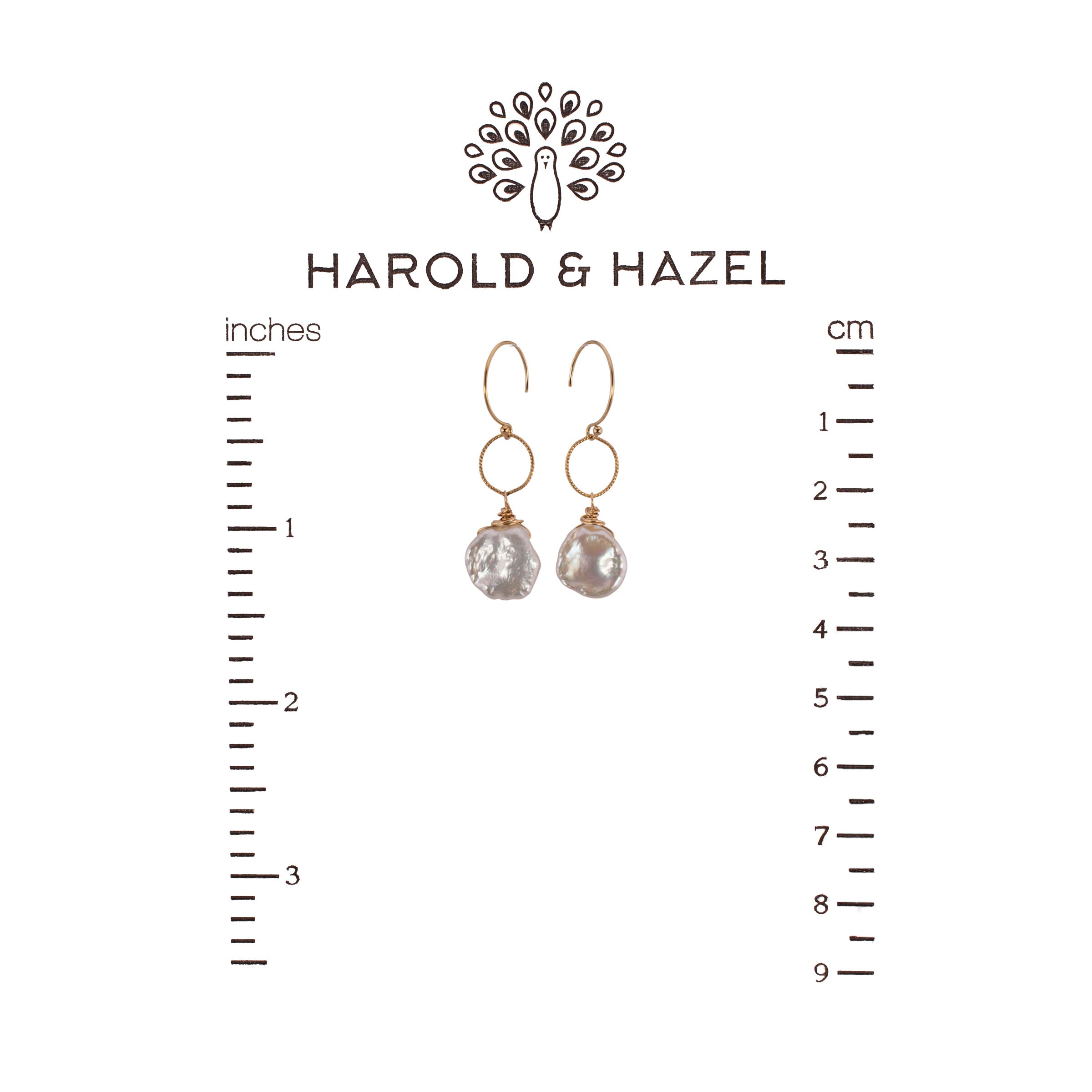 Keshi Pearl Earrings (14K Gold-Filled)