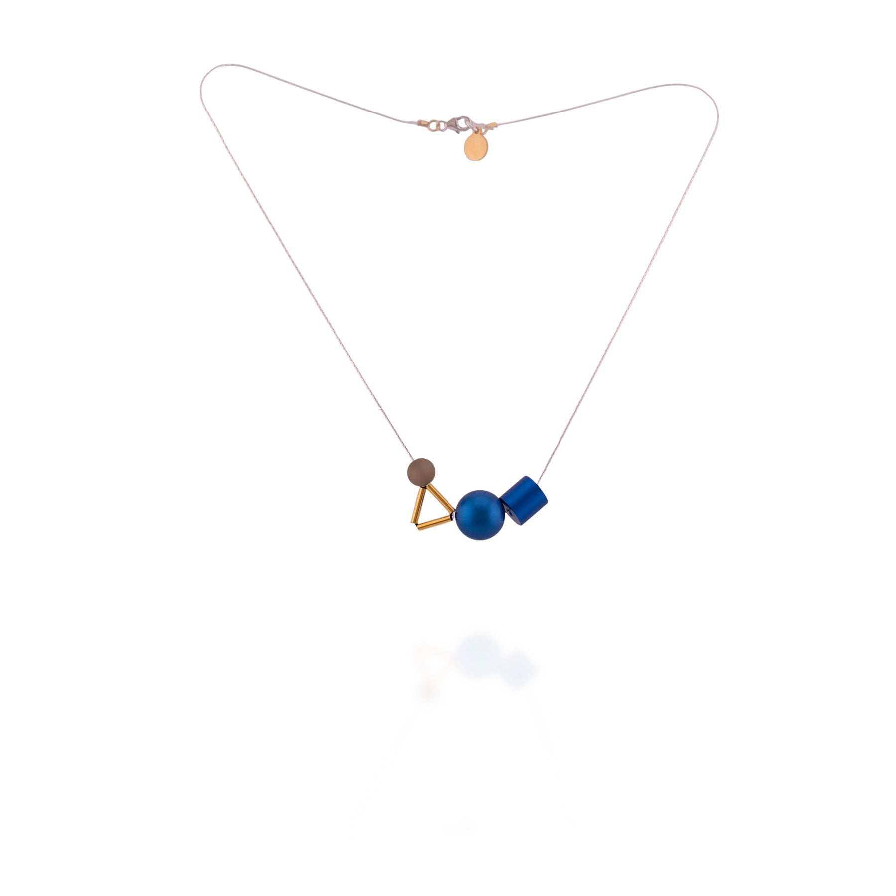 Primary Forms Necklace (Indigo + Sterling Silver)