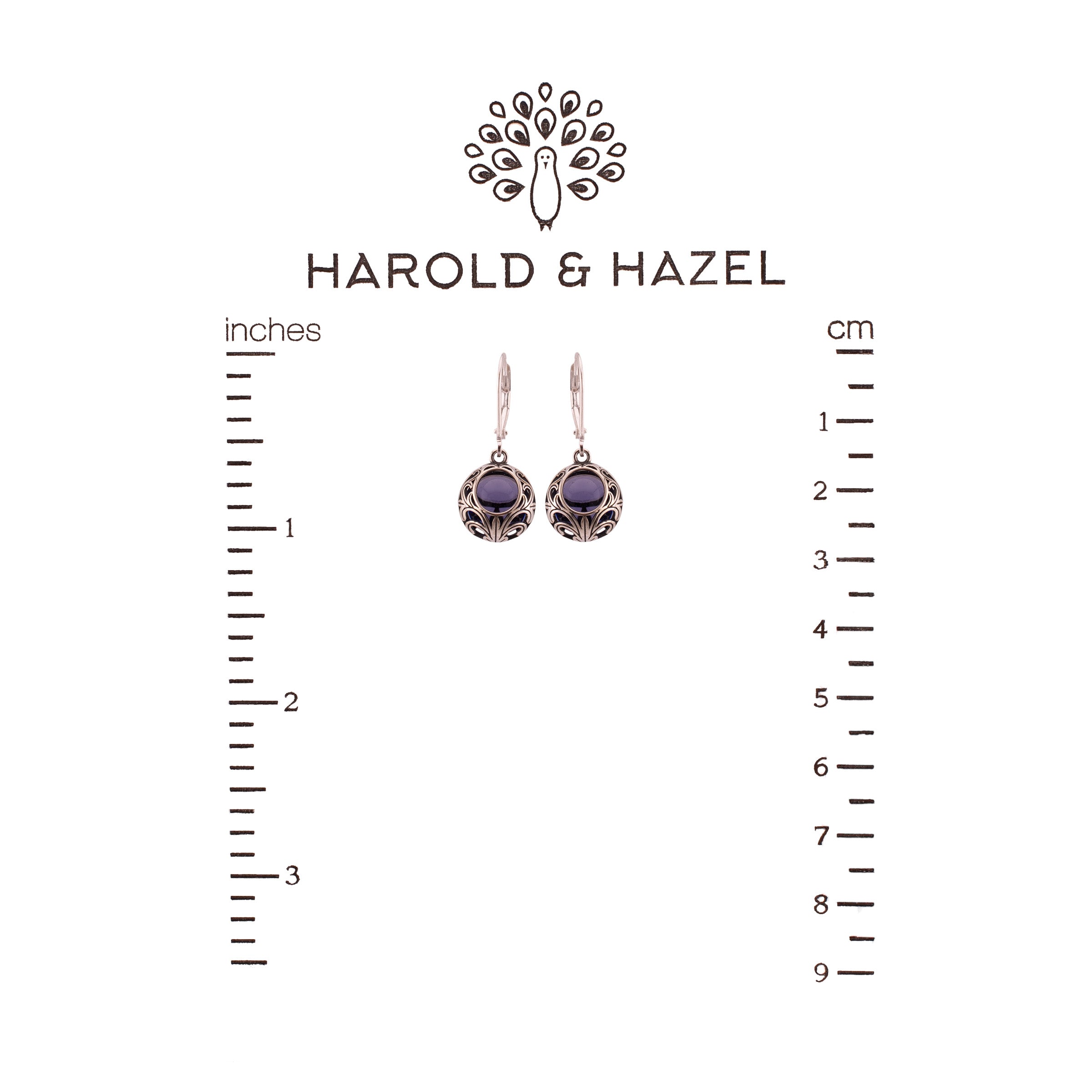 Lace Drop Earrings (Amethyst) ♻️