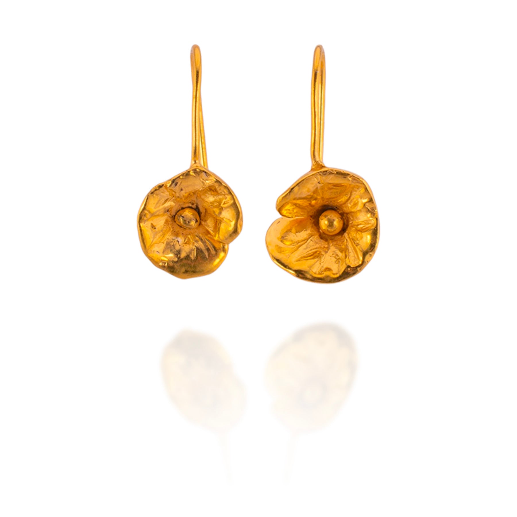 Poppy Drops Earrings (Gold Plated)