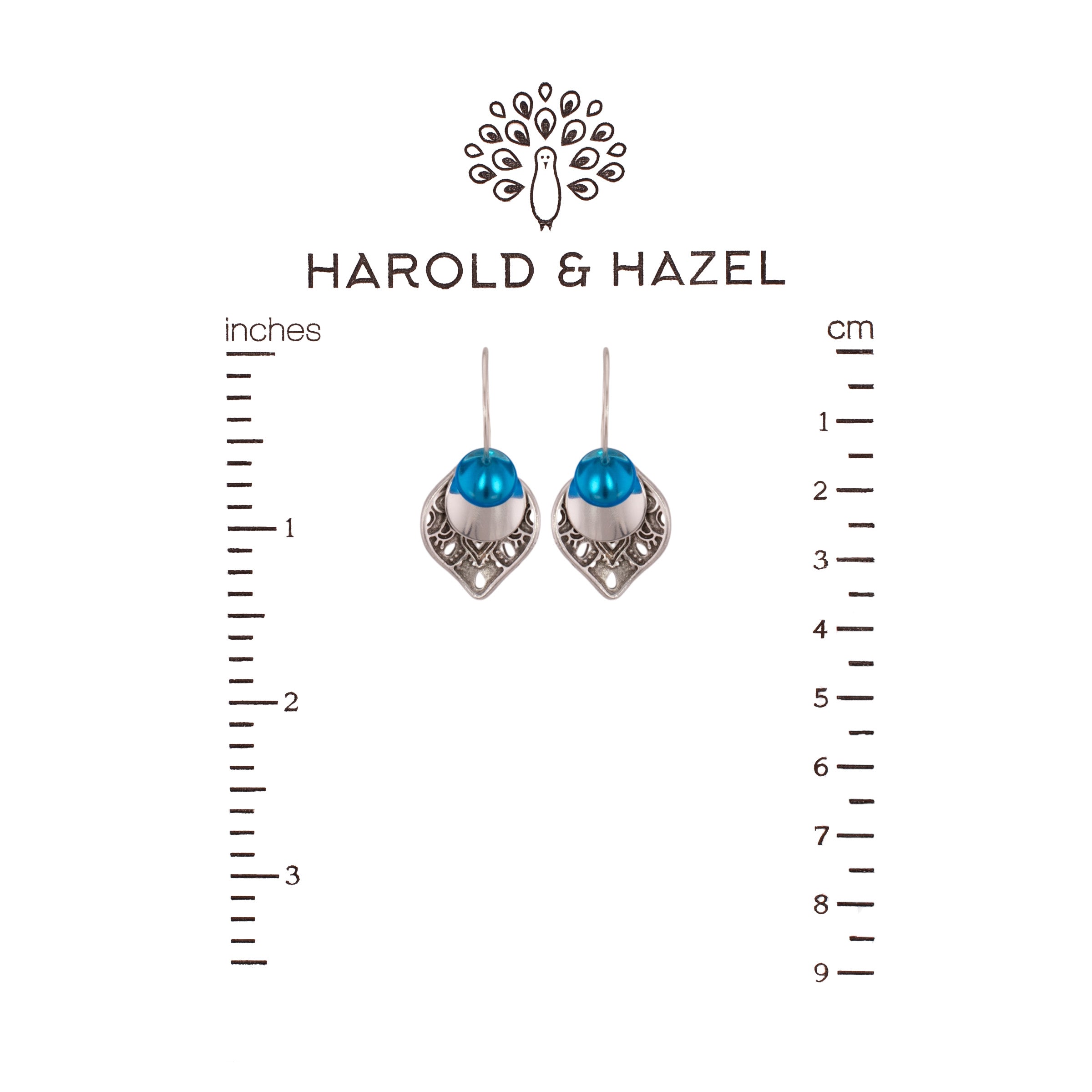 Bead Stackers Interchangeable Earrings (Engraved Pewter)