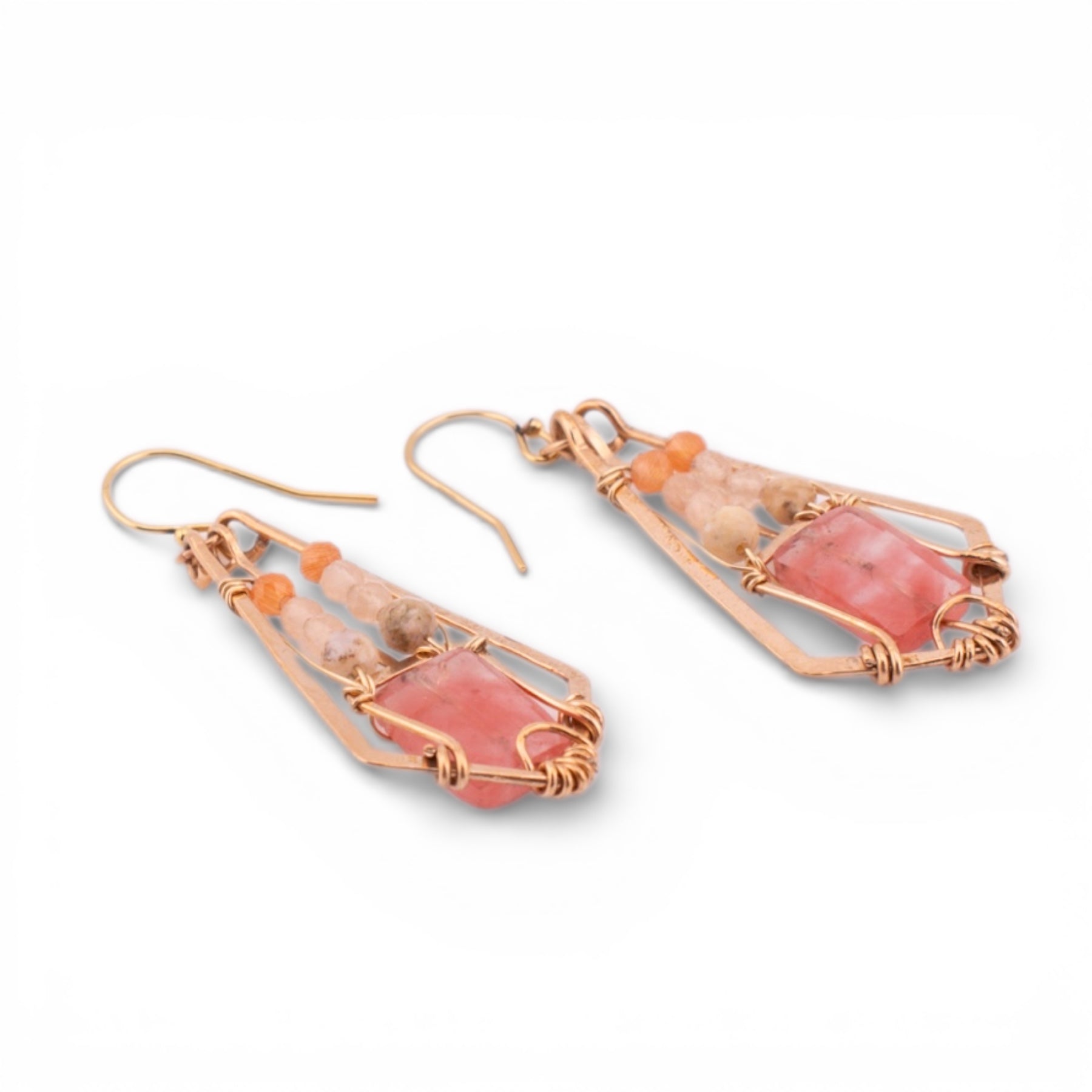 Guava Quartz Earrings
