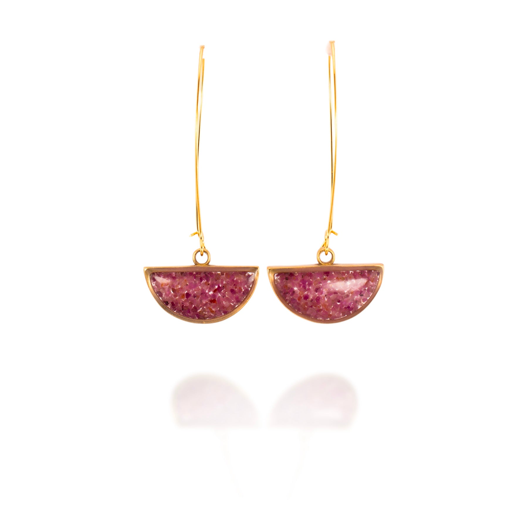 Eclipse Earrings (Ruby)
