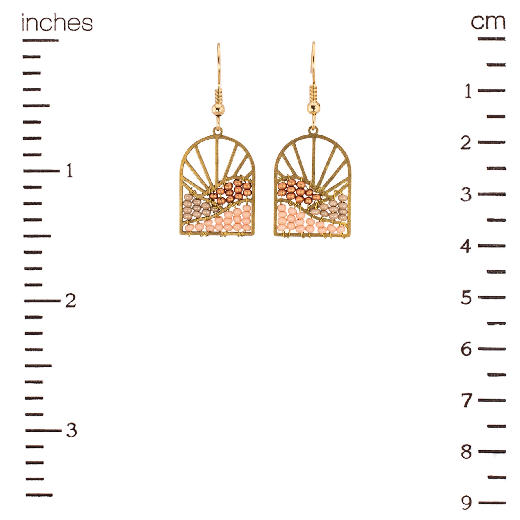 Sunrise Arch Earrings (Blush Horizon)