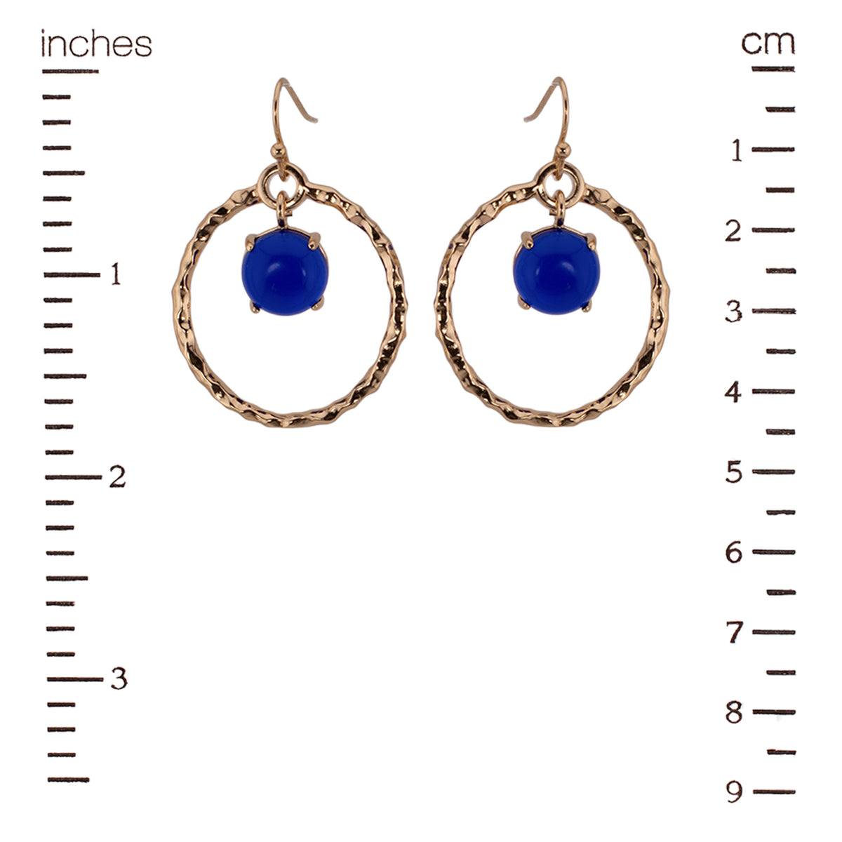 Antique Orbit Earrings (Cobalt) ♻️