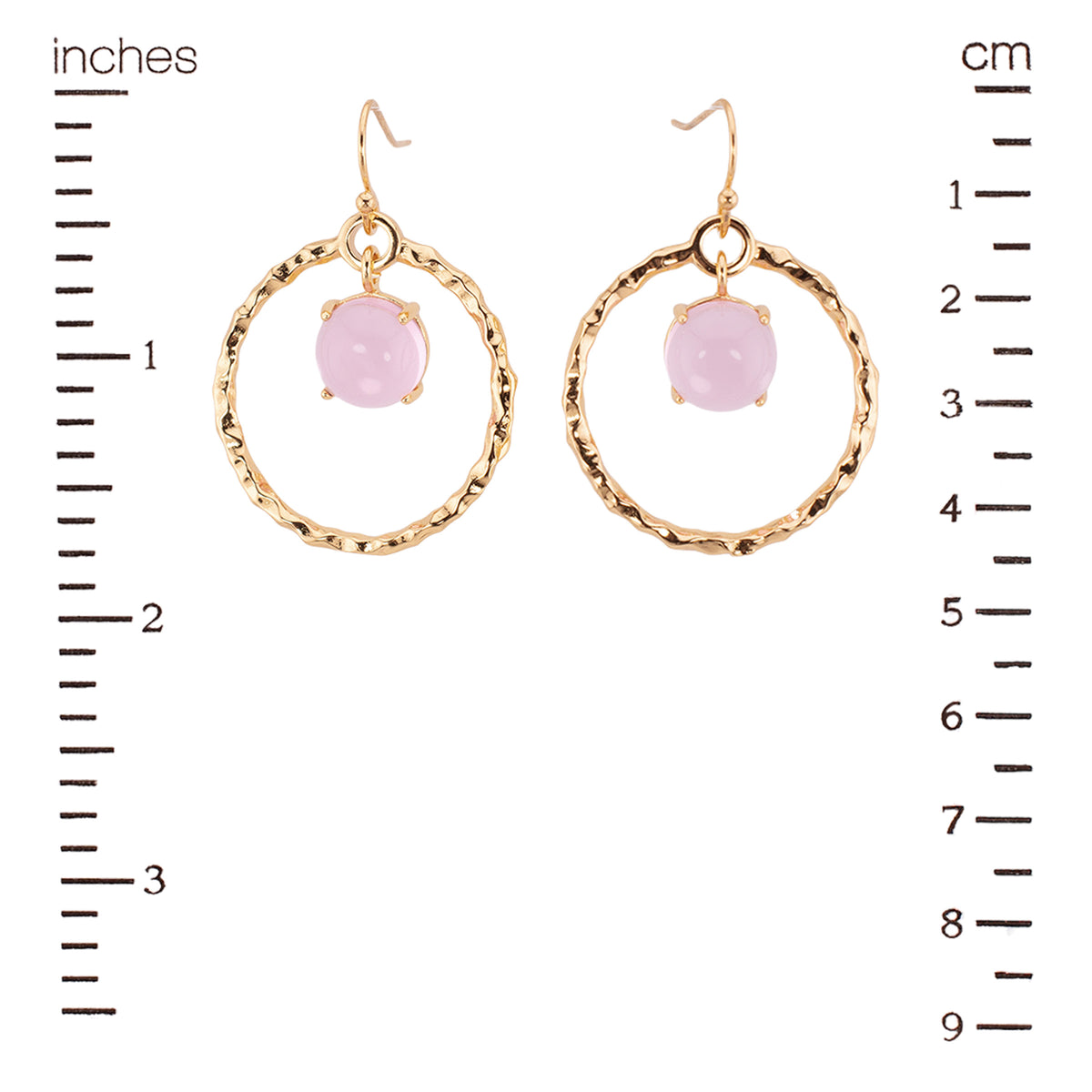 Antique Orbit Earrings (Pink) ♻️