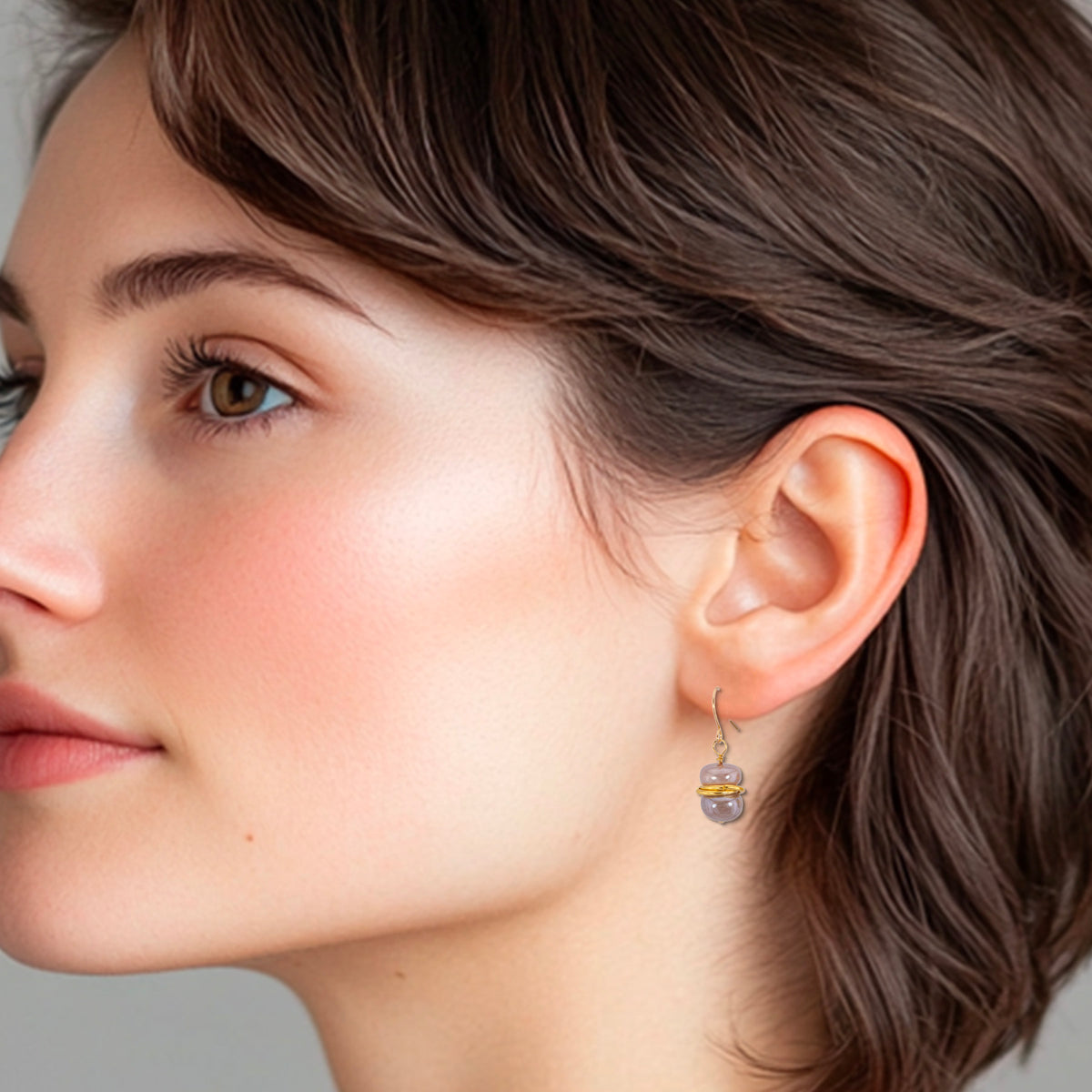 Rose Fog Earrings
