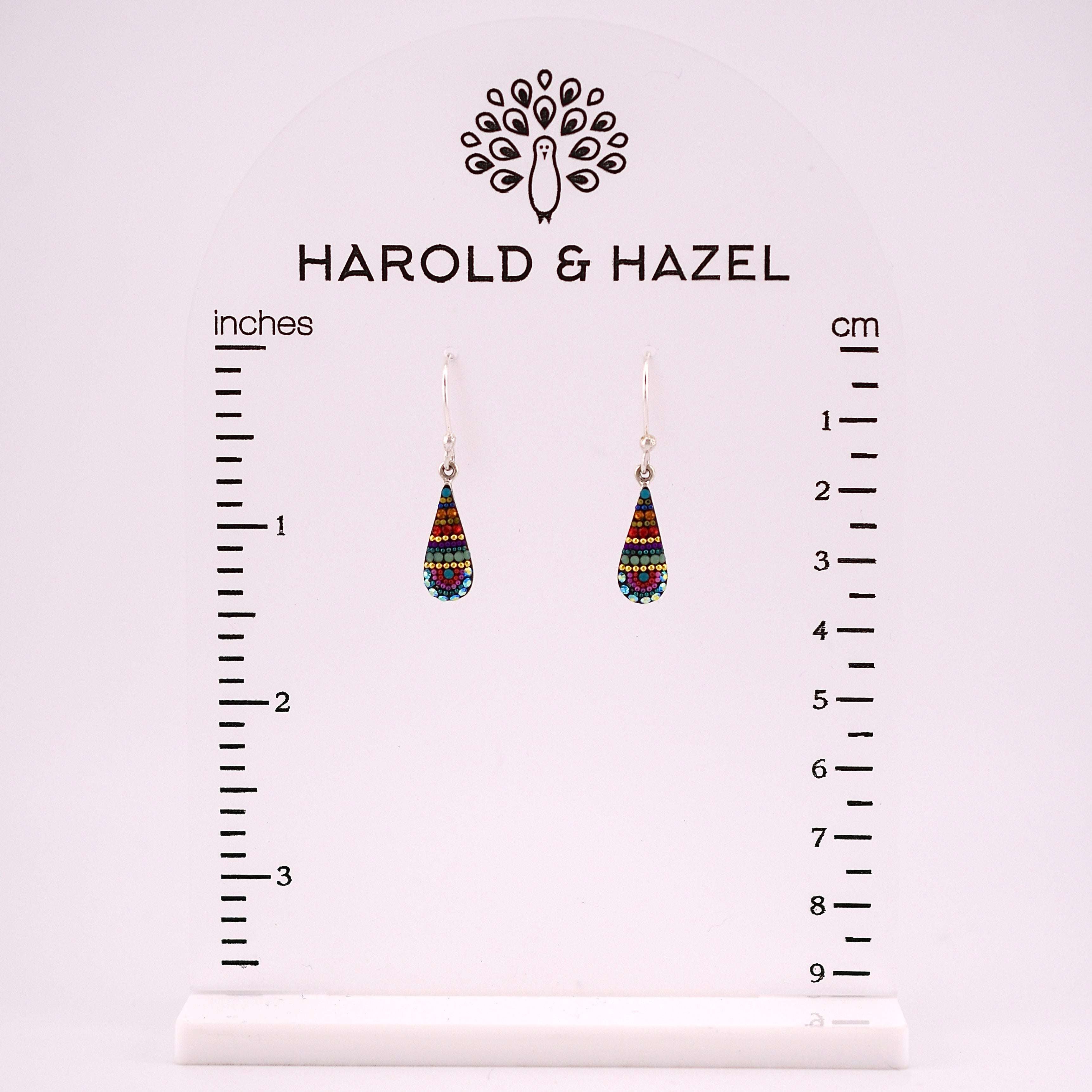 Petite Fairy Teardrop Earrings (Kaleidescope) Mosaico Jewels Harold & Hazel