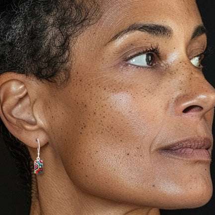 Petite Sparkle Streak Earrings (Kaleidescope) Mosaico Jewels Harold & Hazel