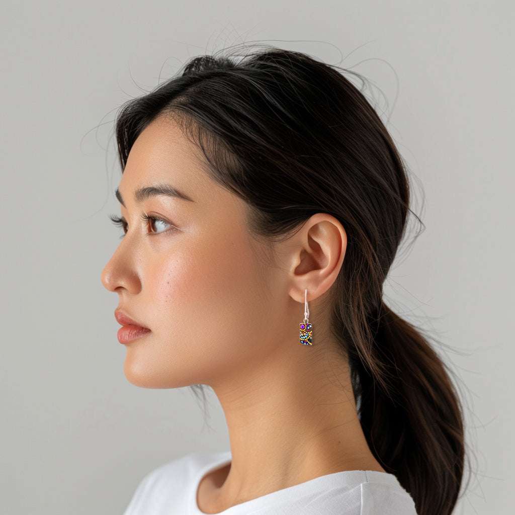 Petite Sparkle Streak Earrings (Twilight) Mosaico Jewels Harold & Hazel