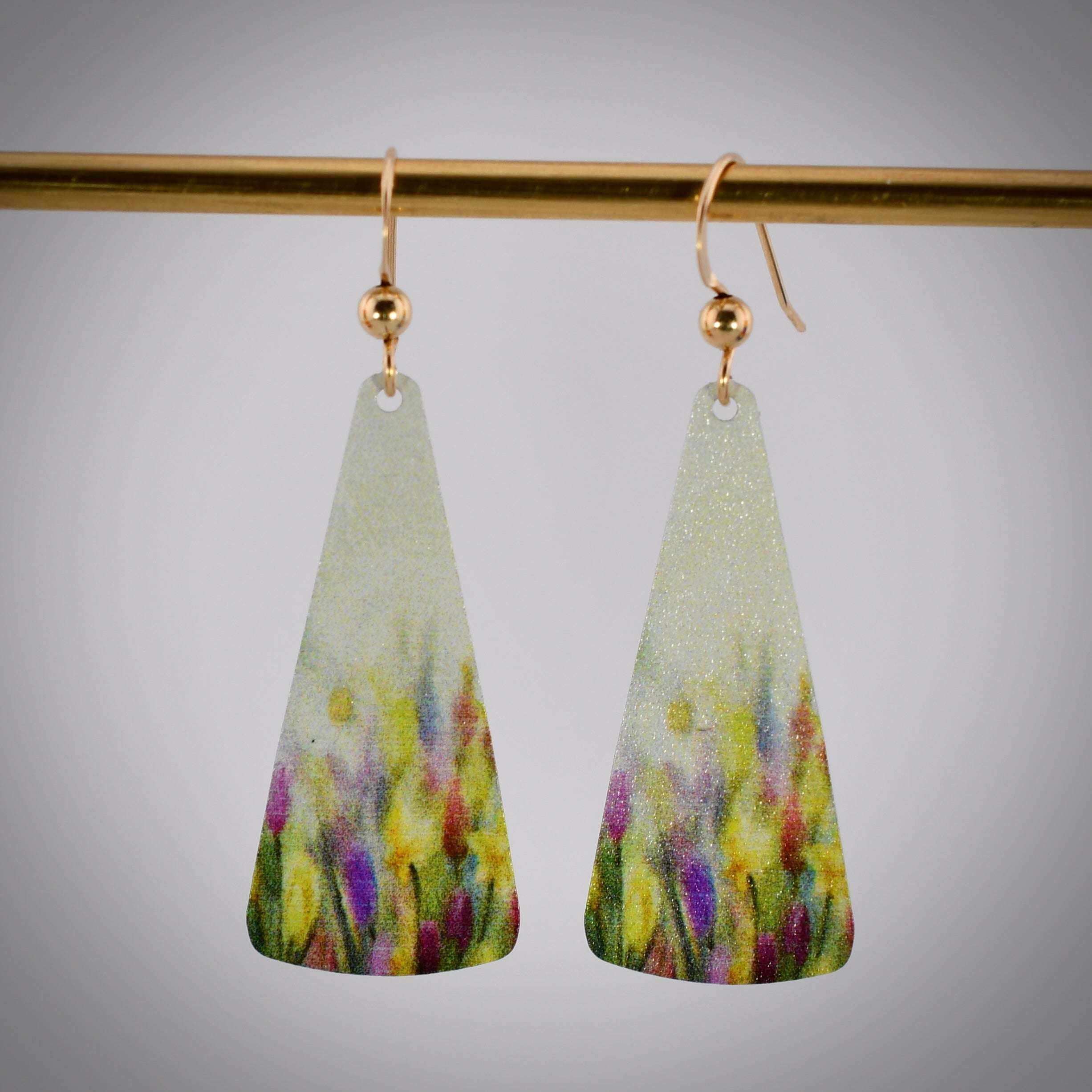 Spring Flower Earrings Illustrated Light & DC Designs Harold & Hazel