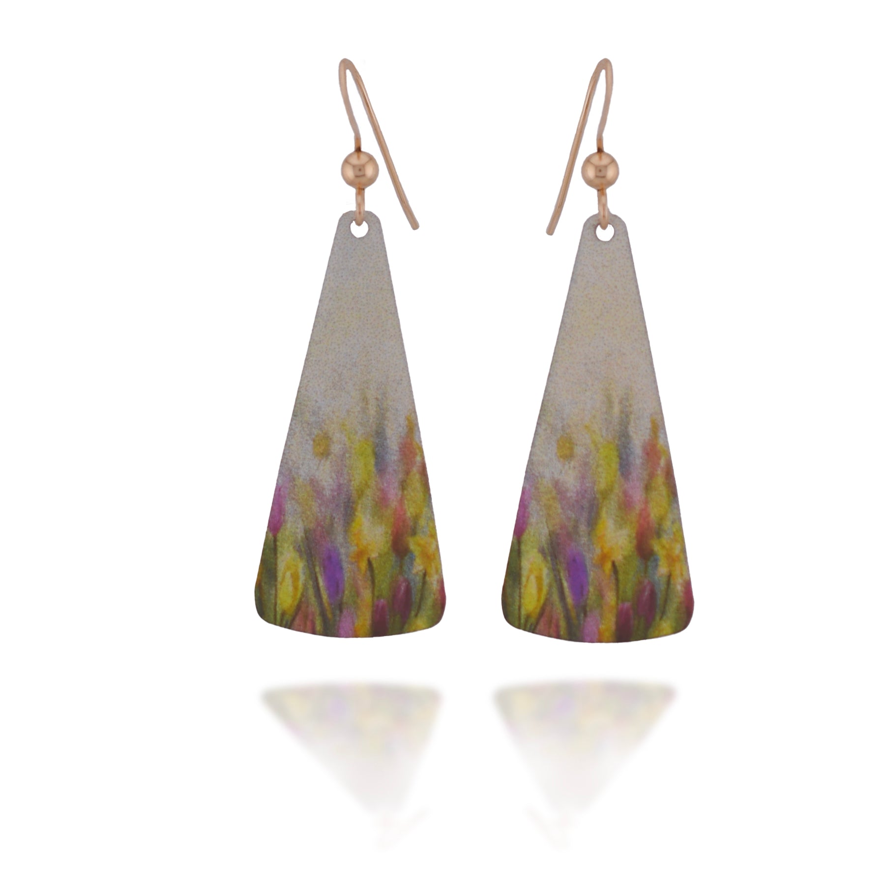 Spring Flower Earrings Illustrated Light & DC Designs Harold & Hazel