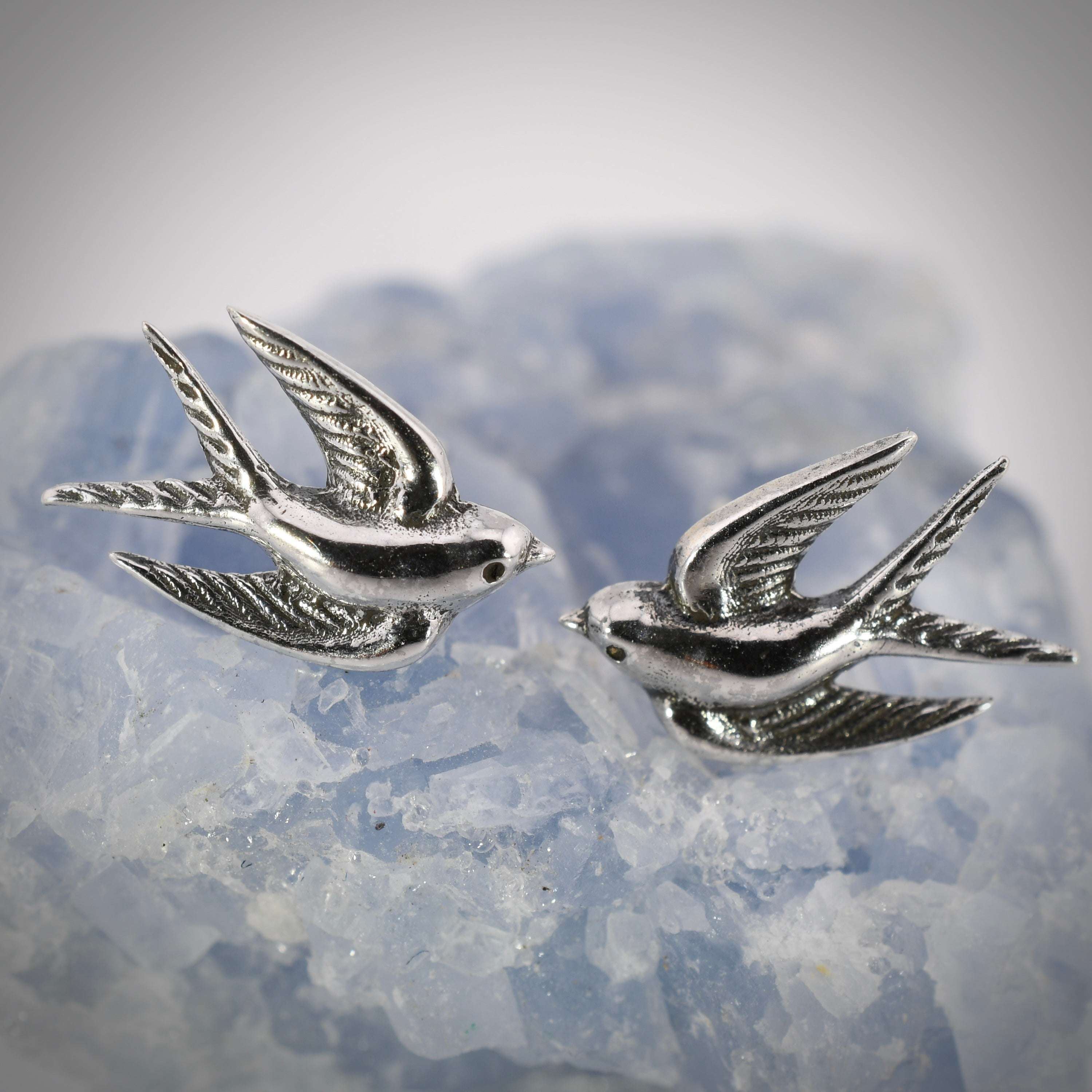 Sterling Silver Swallow Post Earrings Nina Designs Harold & Hazel