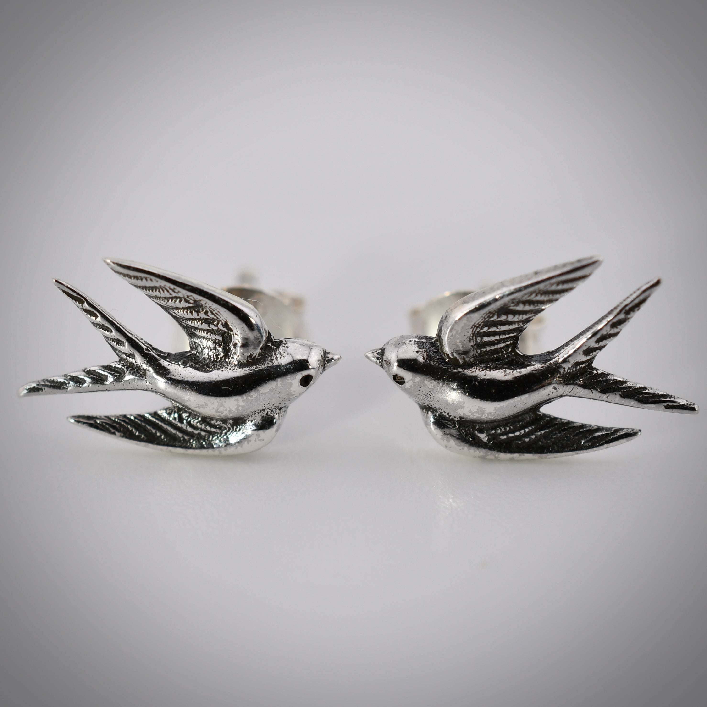 Sterling Silver Swallow Post Earrings Nina Designs Harold & Hazel