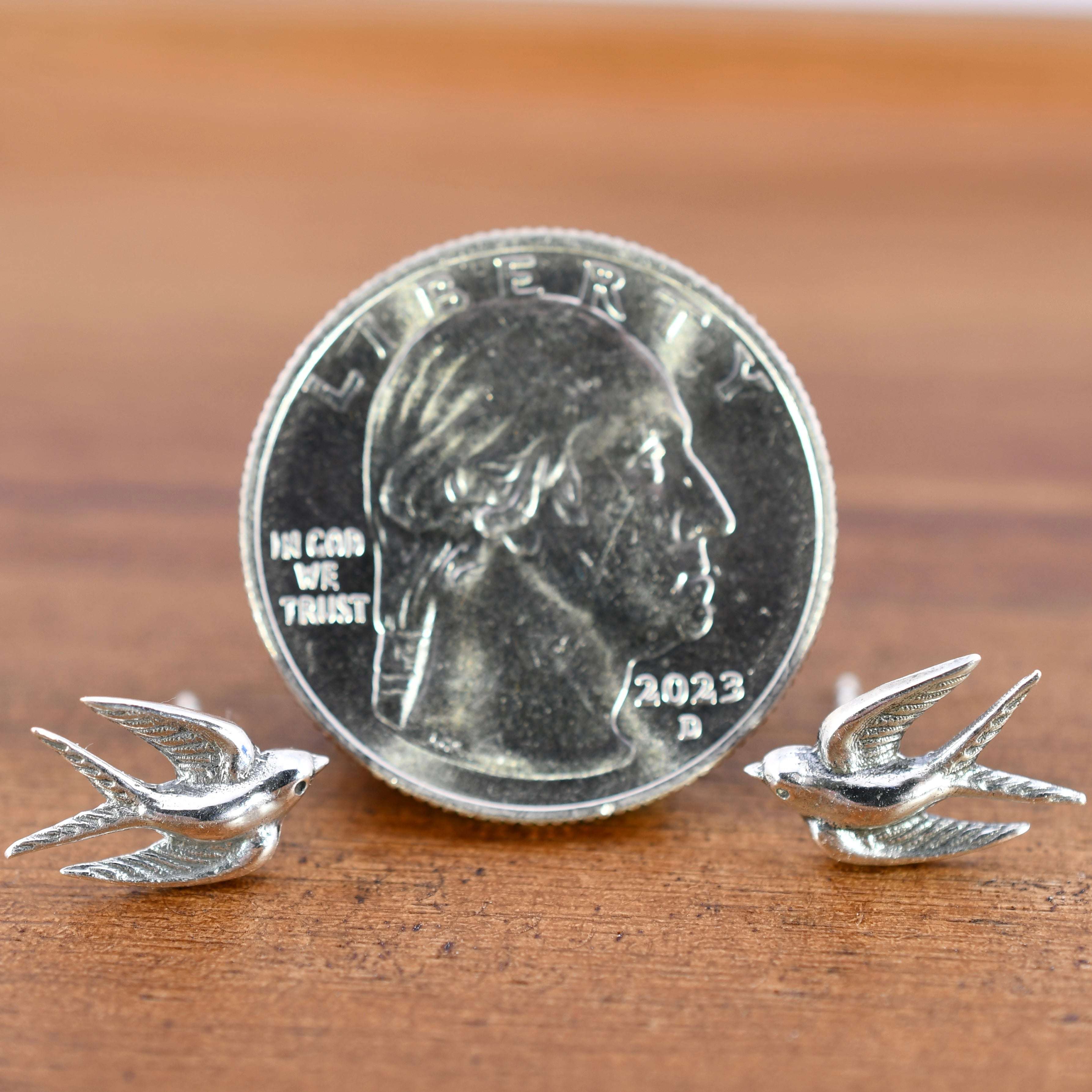 Sterling Silver Swallow Post Earrings Nina Designs Harold & Hazel