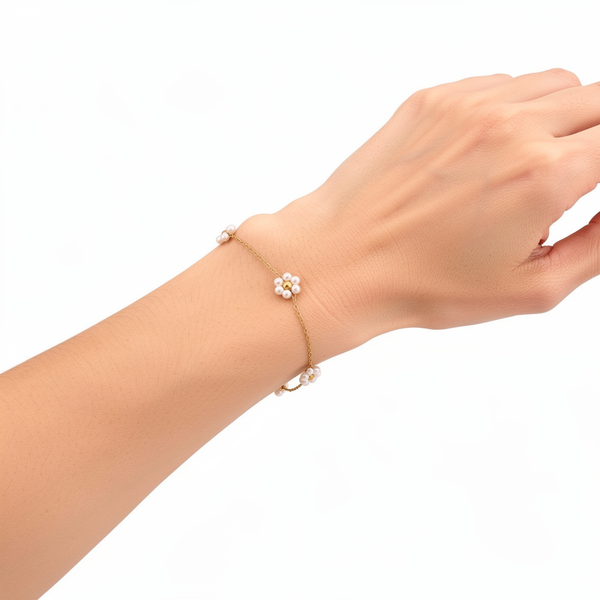 Golden Daisy Chain Bracelet
