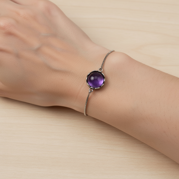 Past & Present Bracelet (Amethyst) ♻️