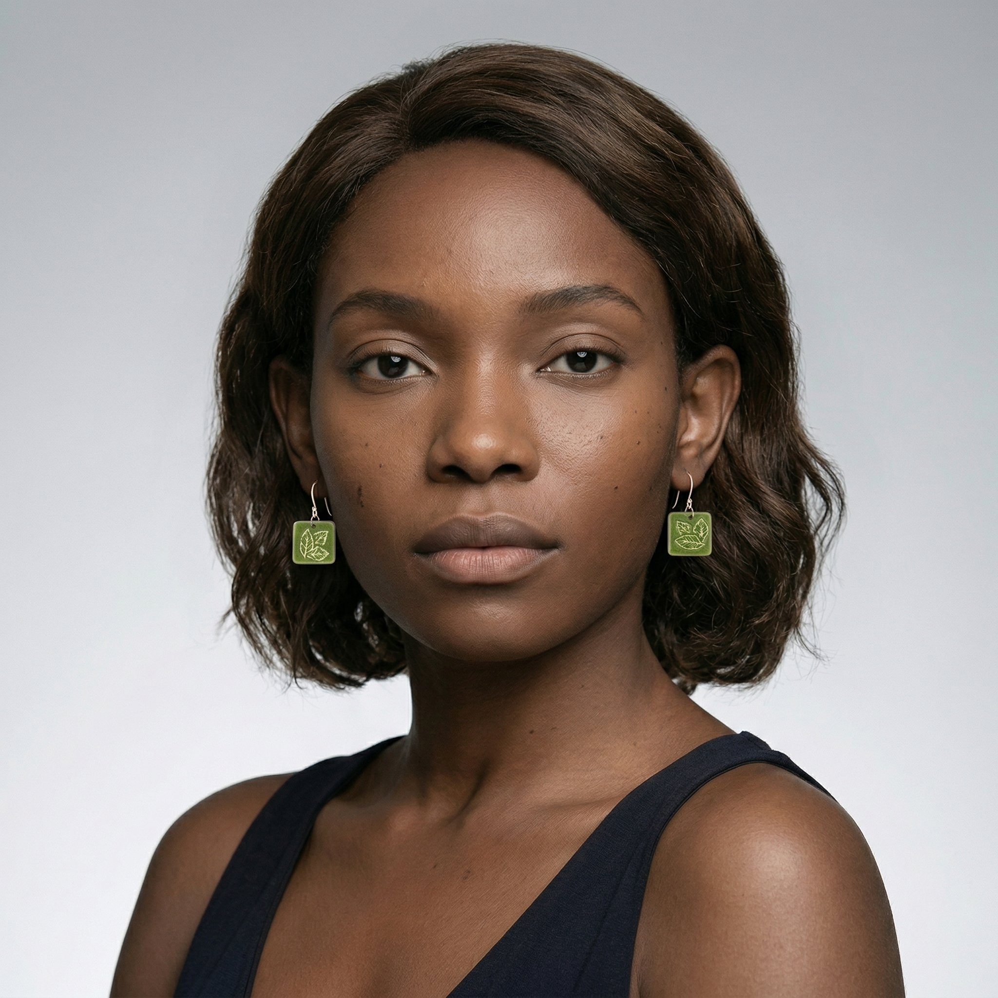 Pinnate Square Earrings