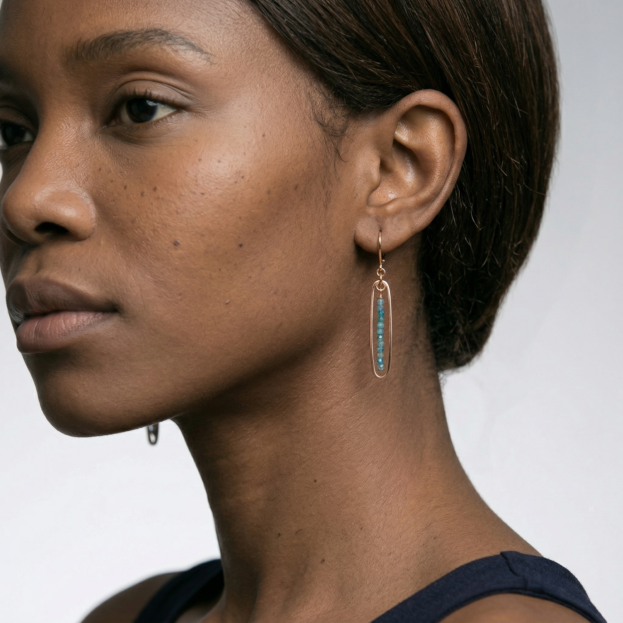 Lyric Earrings (Blue Topaz)